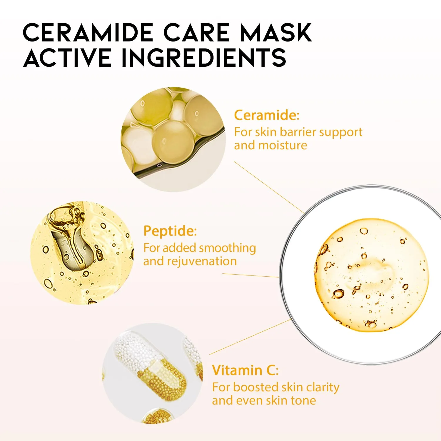 #OOTD Korean Sheet Mask with Collagen, Ceramide, Cica, Vitamin C(12-Pack)