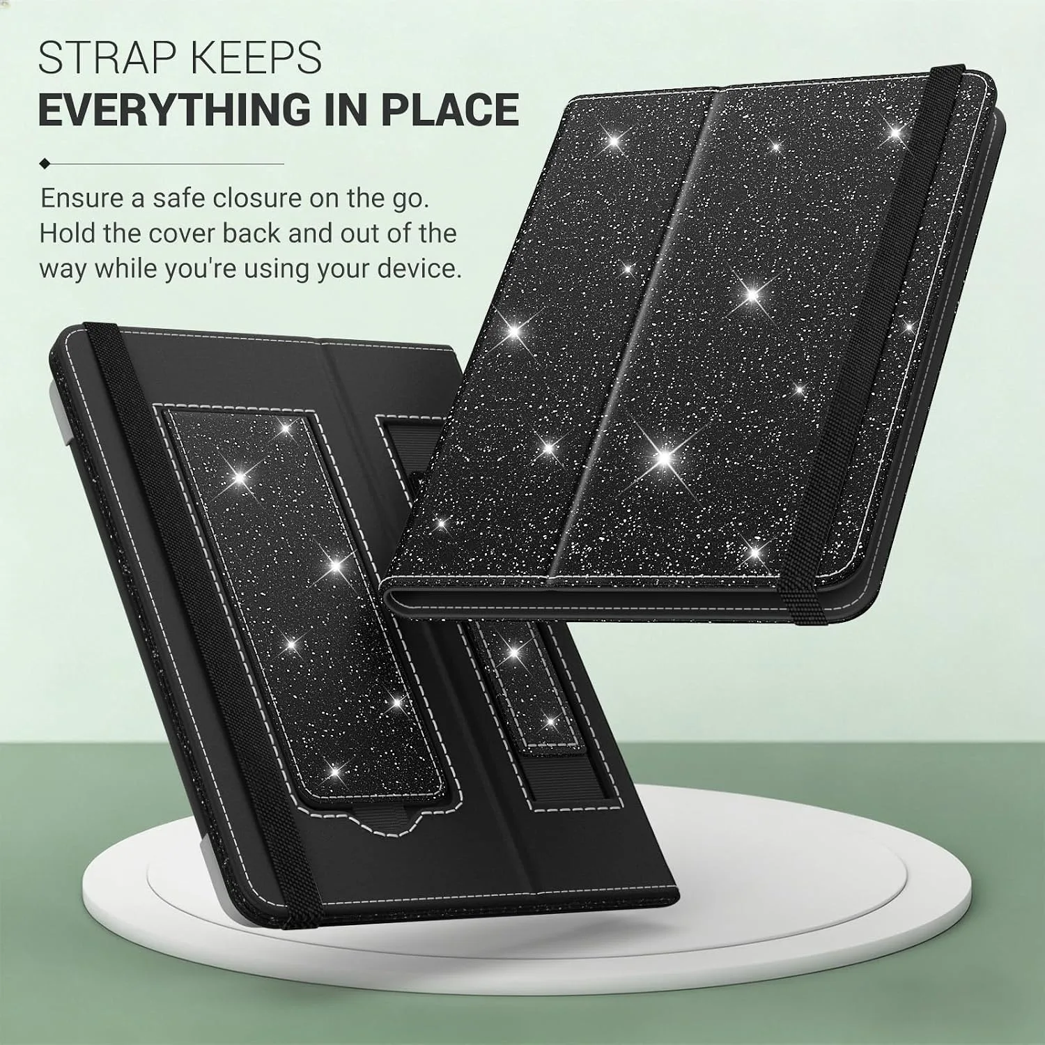 Moko Universal Case for 6 inch eReaders&Tablets, Glitter Black