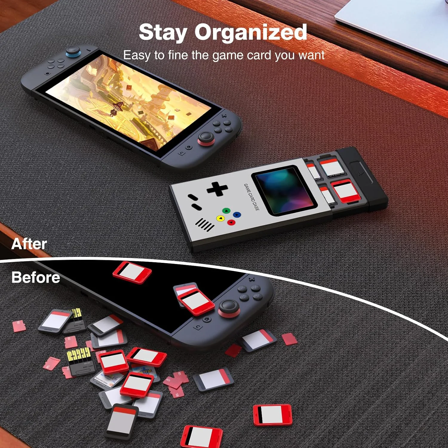 HEIYING Switch Game Case with 40 Precise Slots for Nintendo Switch 2