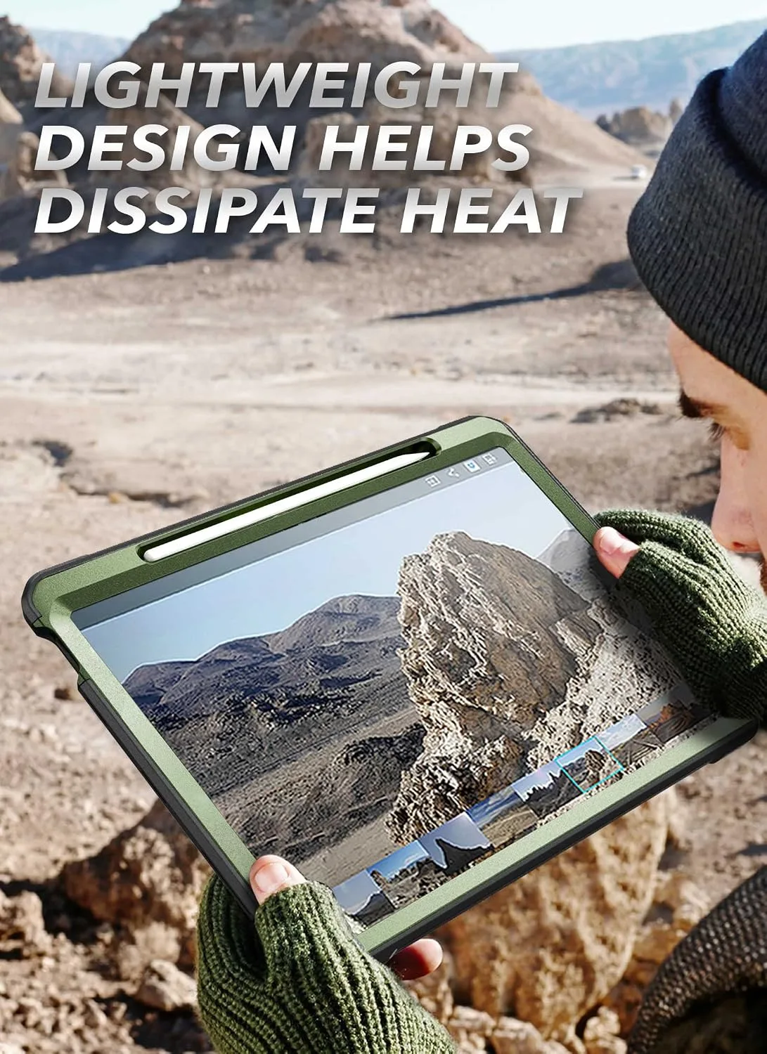 SUPCASE for iPad 11th Gen A16 11" 2025 Case with Screen Protector, Green