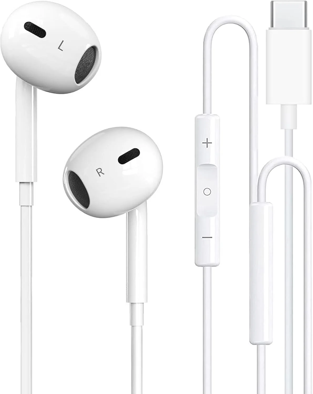 Audífonos USB-C Toperson con micrófono y control remoto para iPhone 17/16 y otros dispositivos