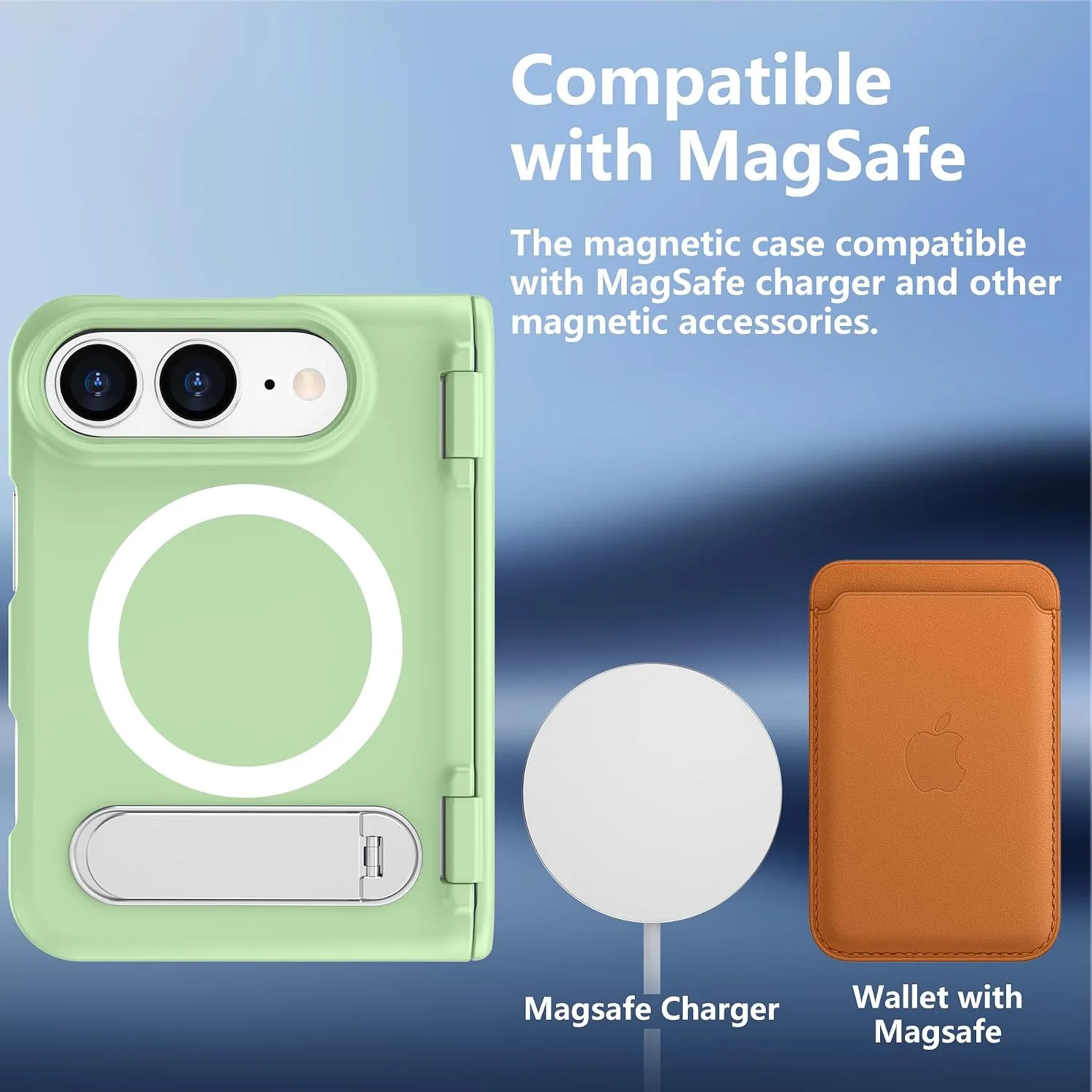 For iPhone Duo Case/iPhone Fold Case with Kickstand & Screen Protector