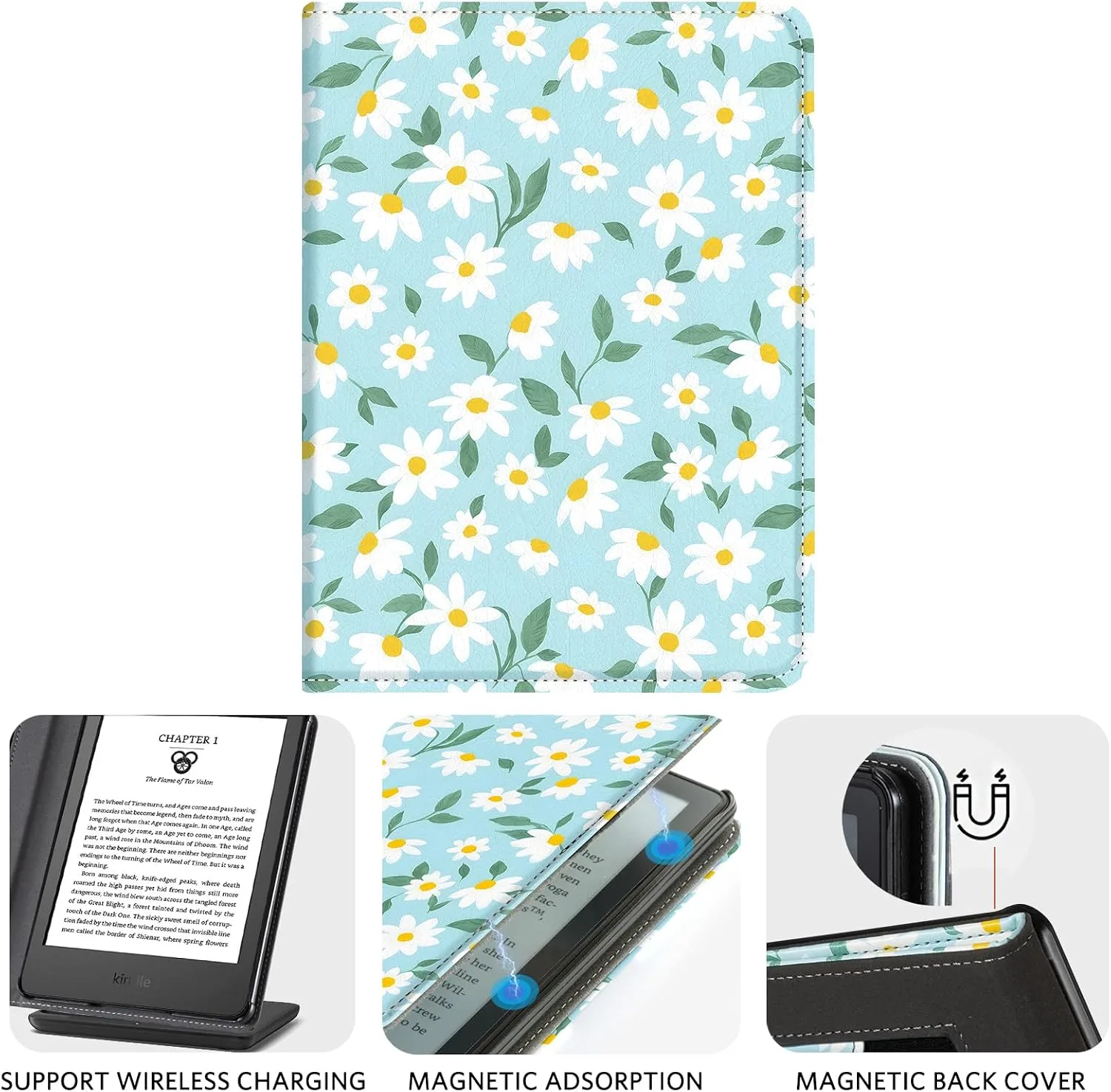 CoBak Case with Stand for for 6" Kindle (2024 & 2022, 11th Gen)