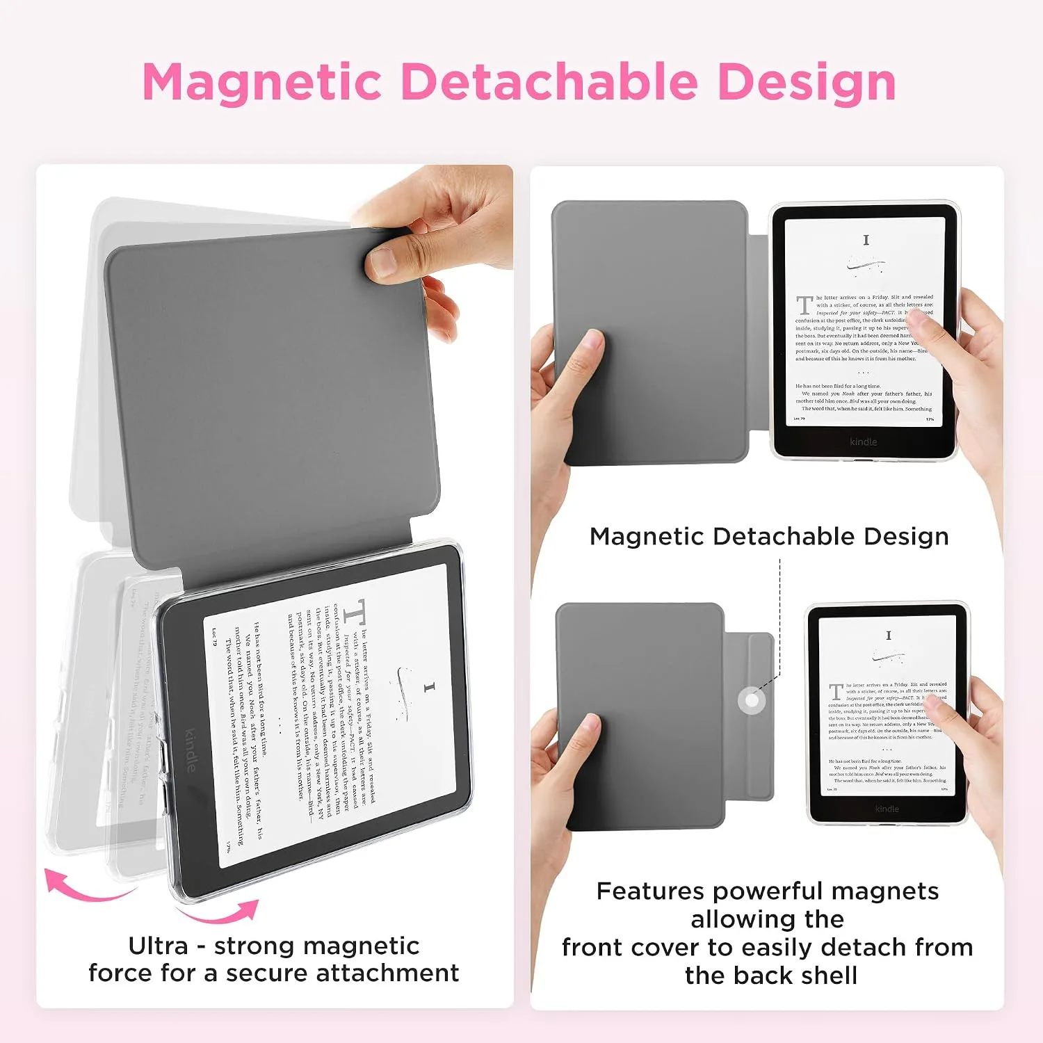 SESENSE Magnetic Case for 7'' Kindle Paperwhite 12th Gen 2024 & Colorsoft