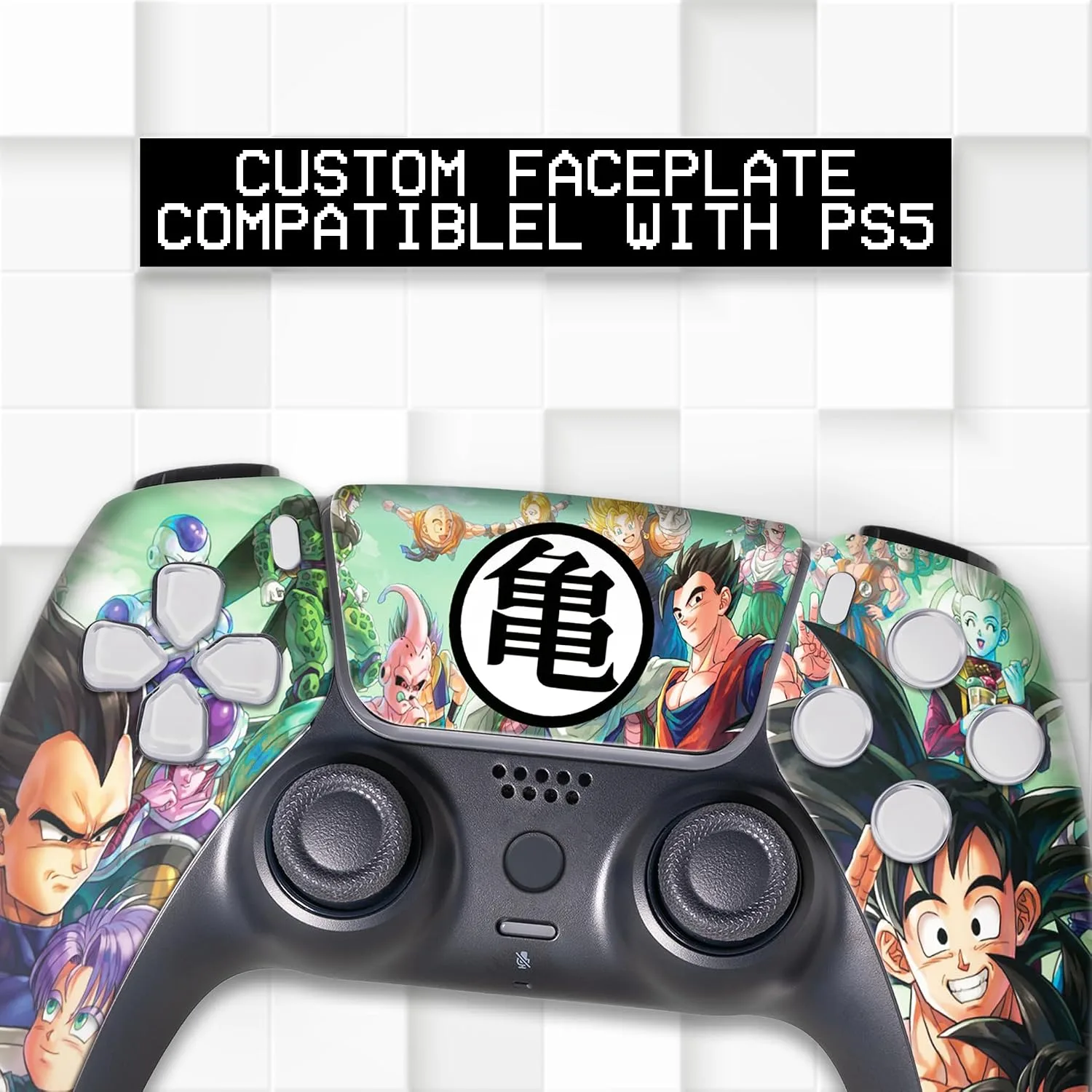 D. B. Z. FAM Custom PS-5 Controller Wireless compatible with Play-Station 5 Console by BCB Controllers | Proudly Customized in USA with Permanent HYDRO-DIP Printing (NOT JUST A SKIN) (MODDED)