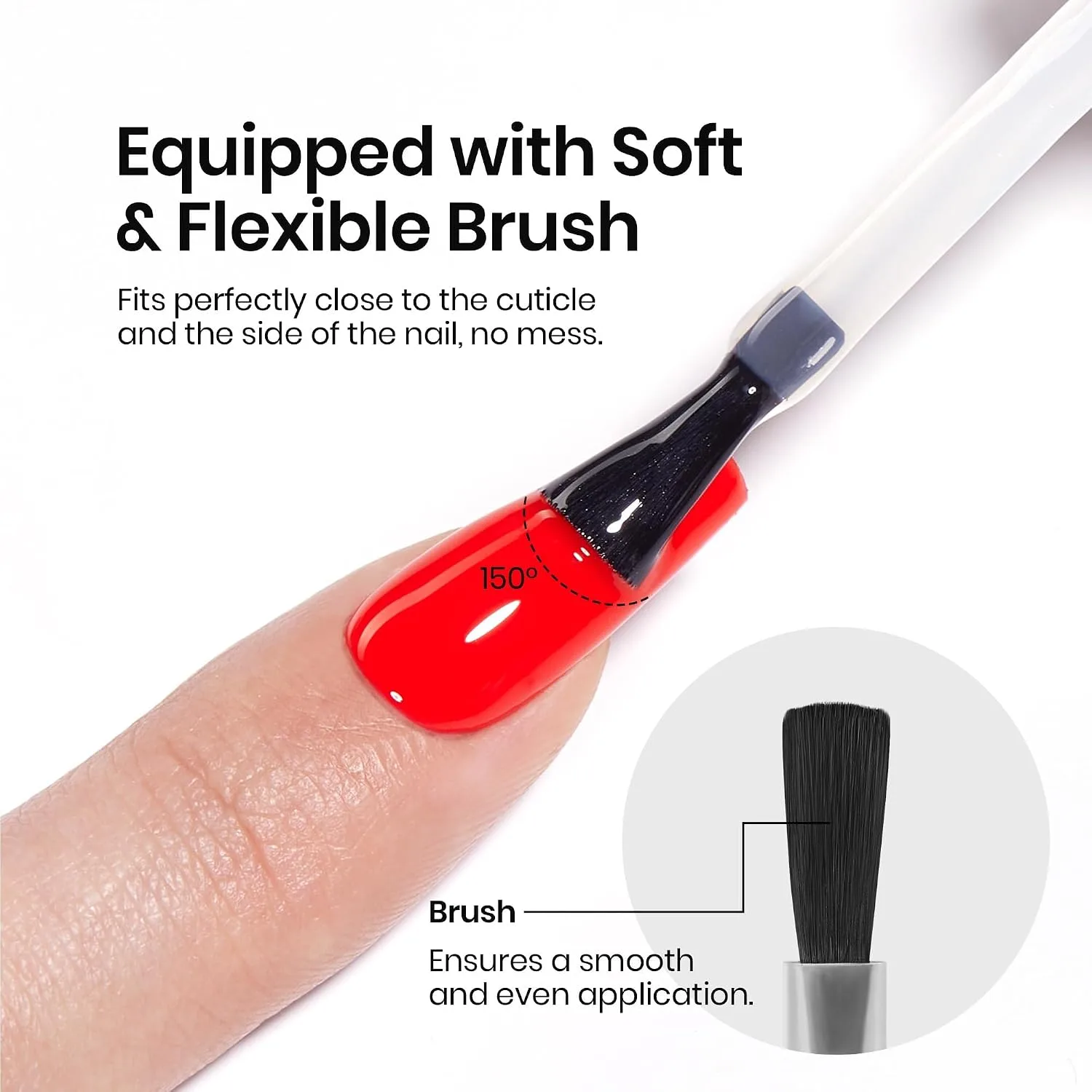 Beetles Gel Top Coat, 2Pcs 15ml Top Coat Gel Nail Polish No Wipe Clear High