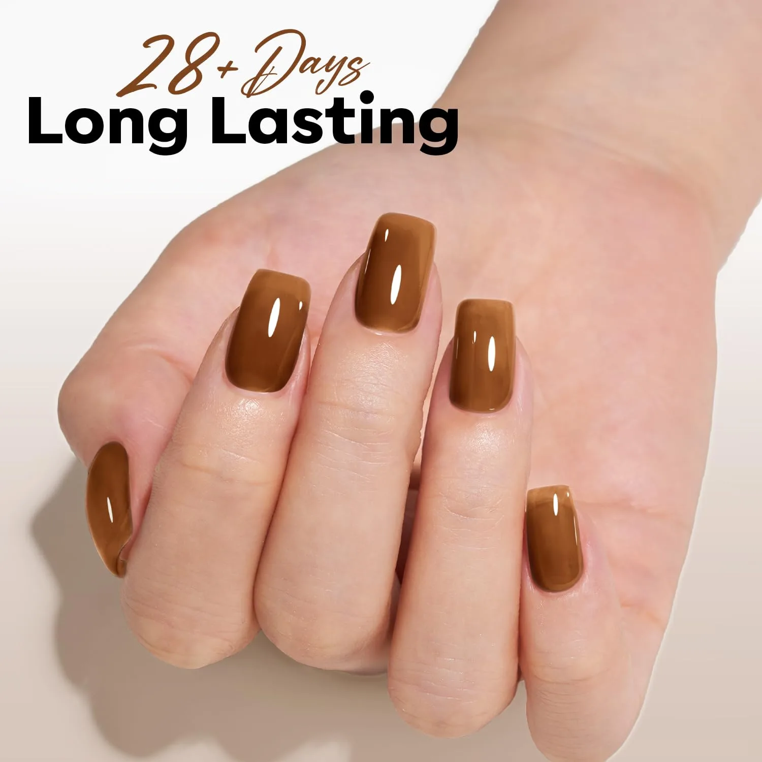 modelones Gel Nail Polish Jelly Brown Tea Translucent Gel Polish