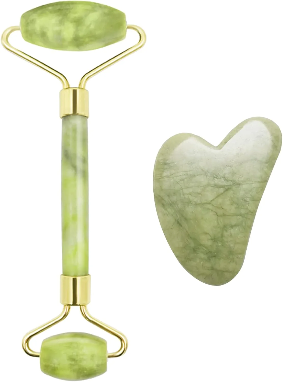 3 in 1 Ficial Face Ice Jade Roller and Gua Sha Tool, Natural Real Jade Anti-Wrinkle Face Eye Neck Massager Tool, Reduce Wrinkles, Puffiness, Migraine, Redness, Pain and Injury，Pink