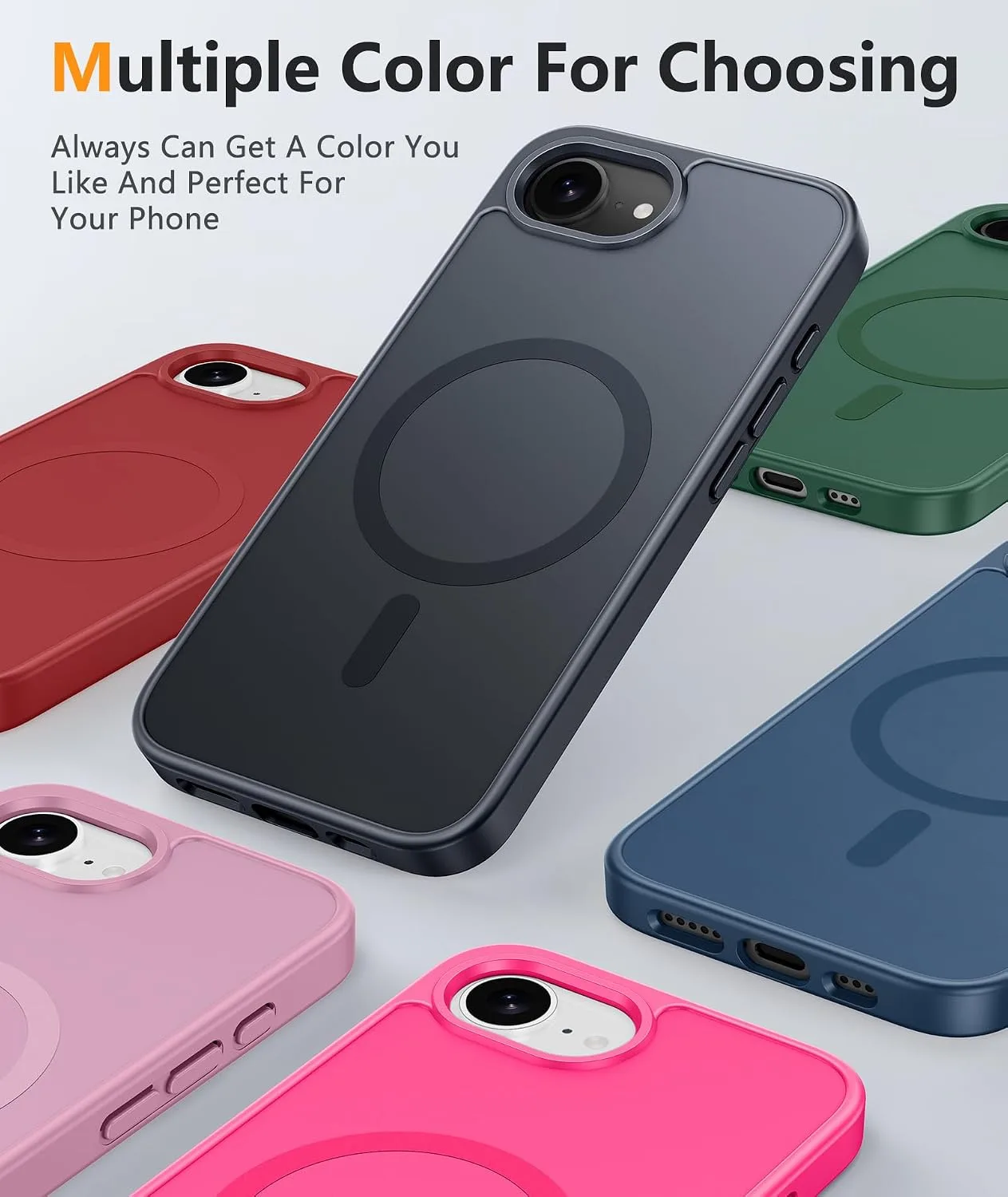 FNTCASE for iPhone 17e/ iPhone 16e Case, Fit for Magsafe, Screen Protector