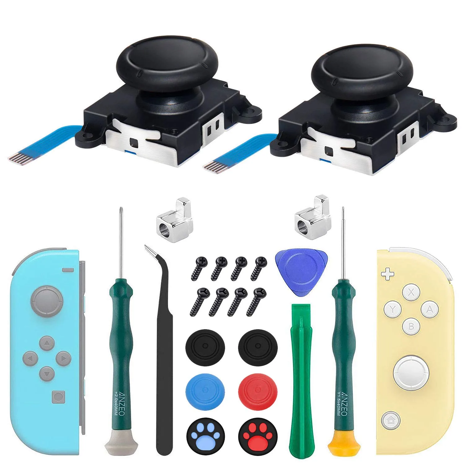 Kit de reparación de joystick Lonandy para Nintendo Switch 2 unidades