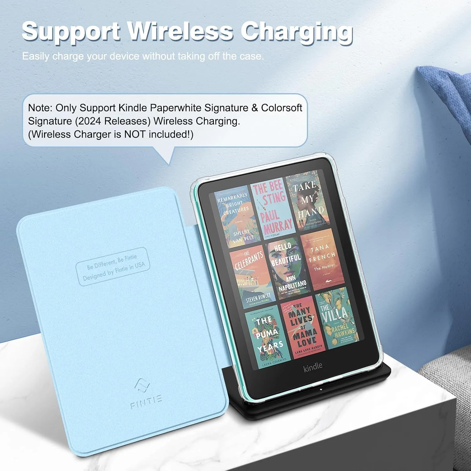 Fintie Clear Case for 7" Kindle Paperwhite 12th Gen 2024 & Kindle Colorsoft