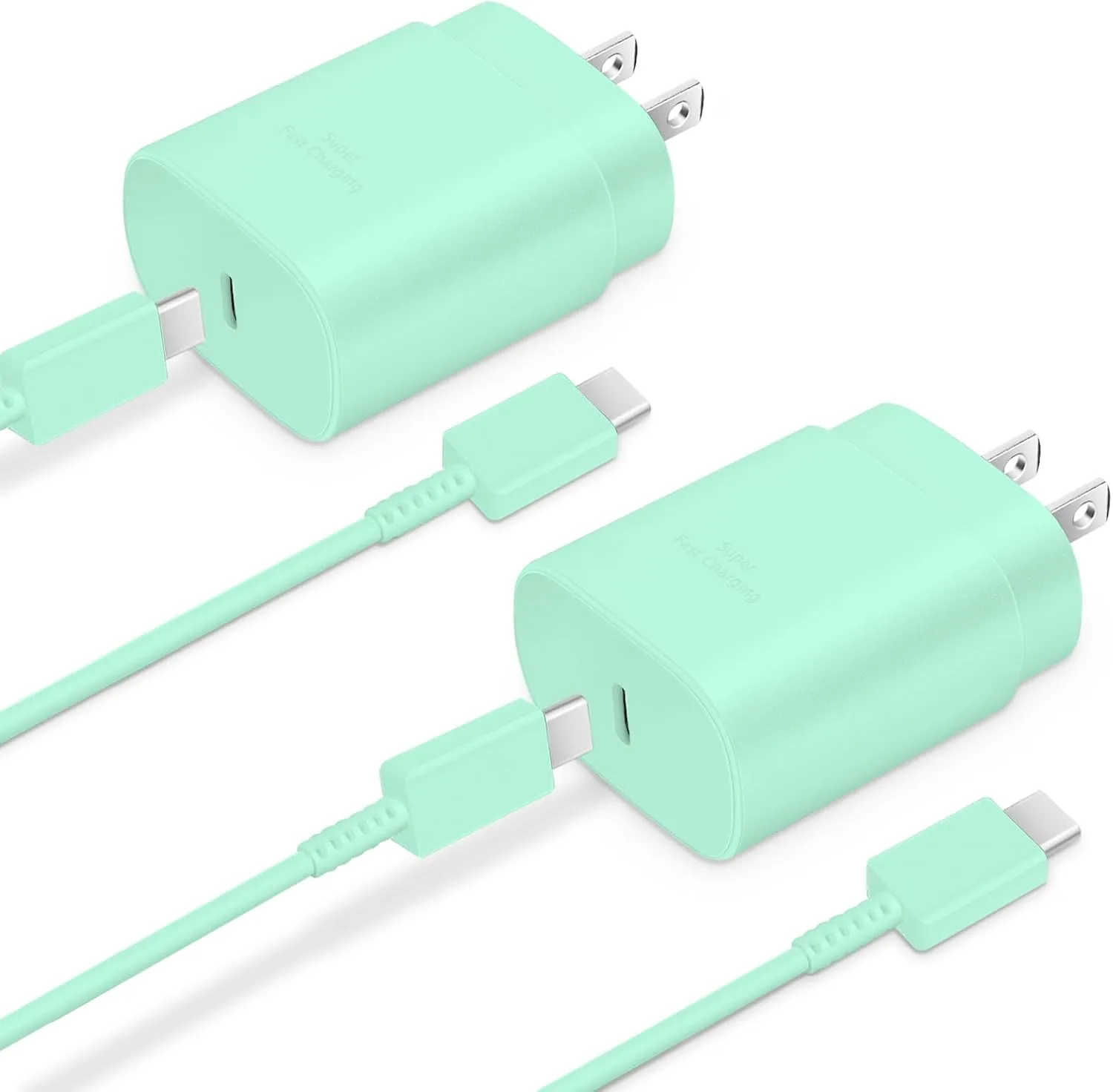 Type C Charger Fast Charging 2-Pack 25W Long 6FT USB C Cable
