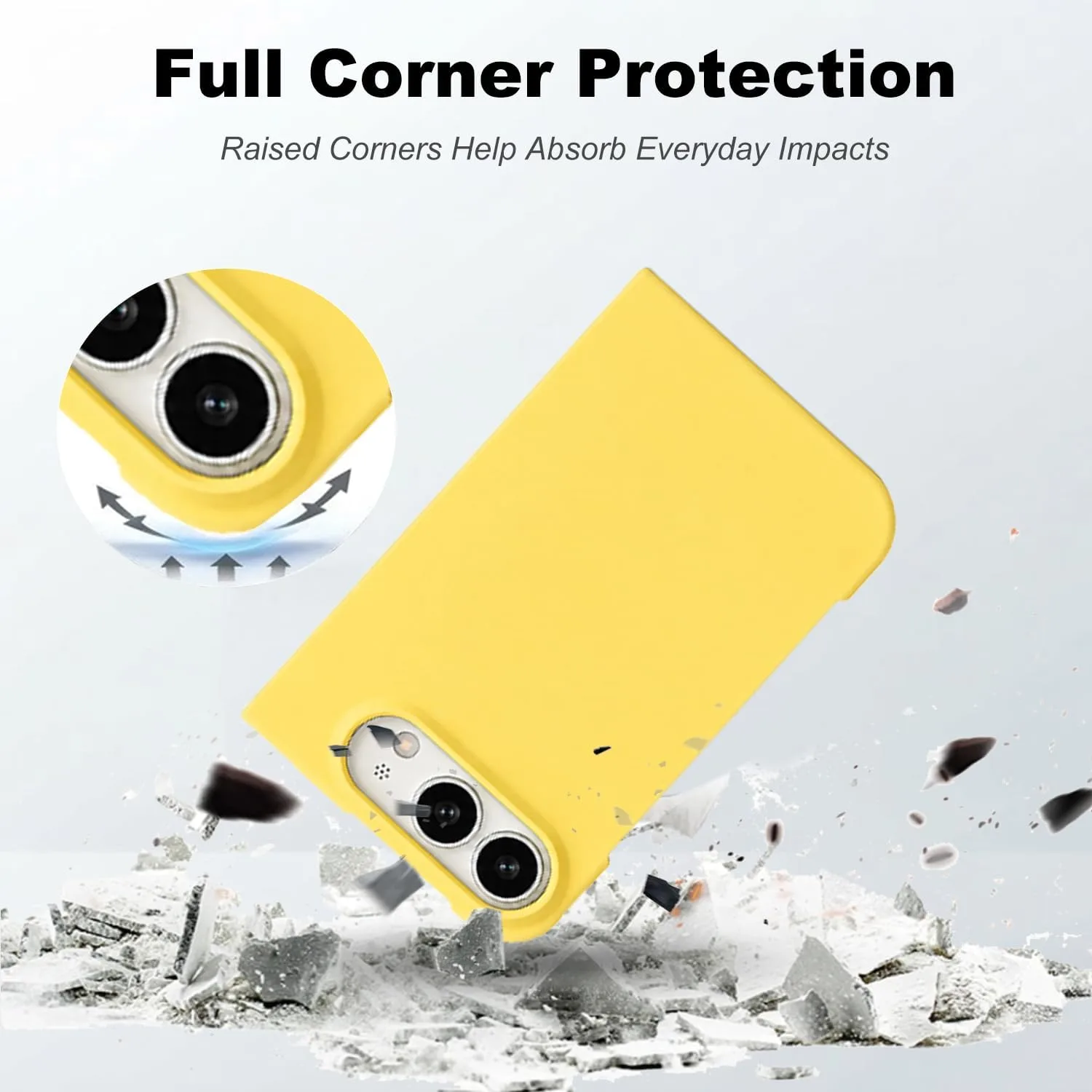 Matte PC Case for iPhone Duo - Yellow