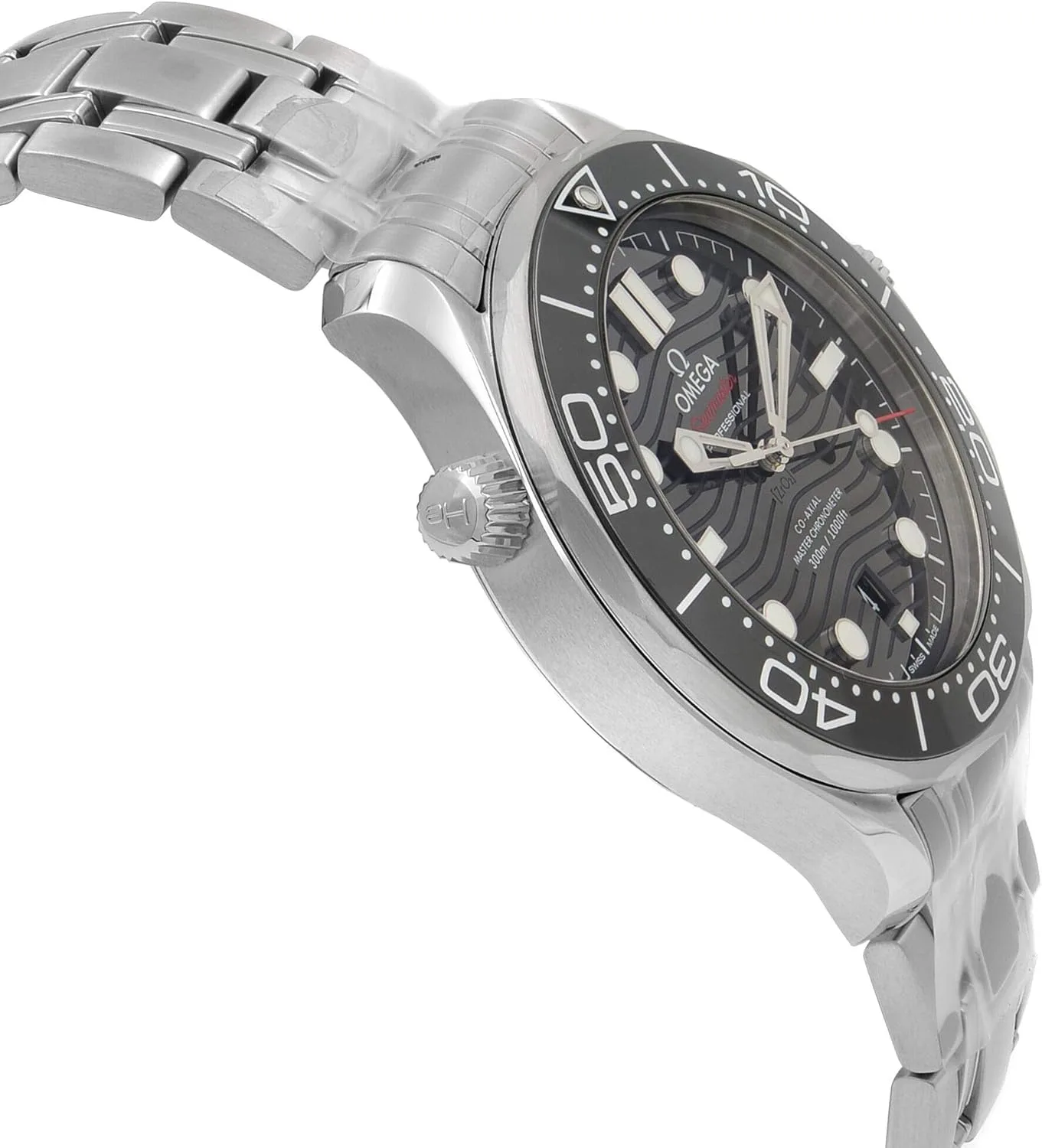 Omega Seamaster Automatic Chronometer Black Dial Men's Watch 210.30.42.20.01.001