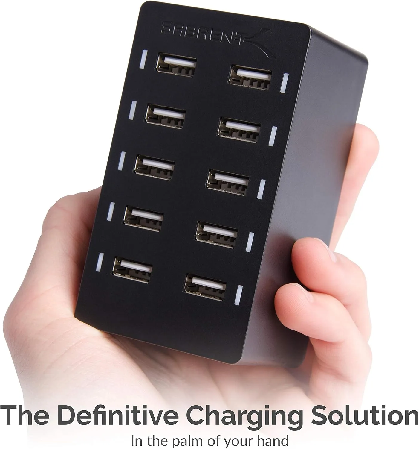 SABRENT 60W 10-Port USB Charging Station, Auto-Detect (AX-TPCS)