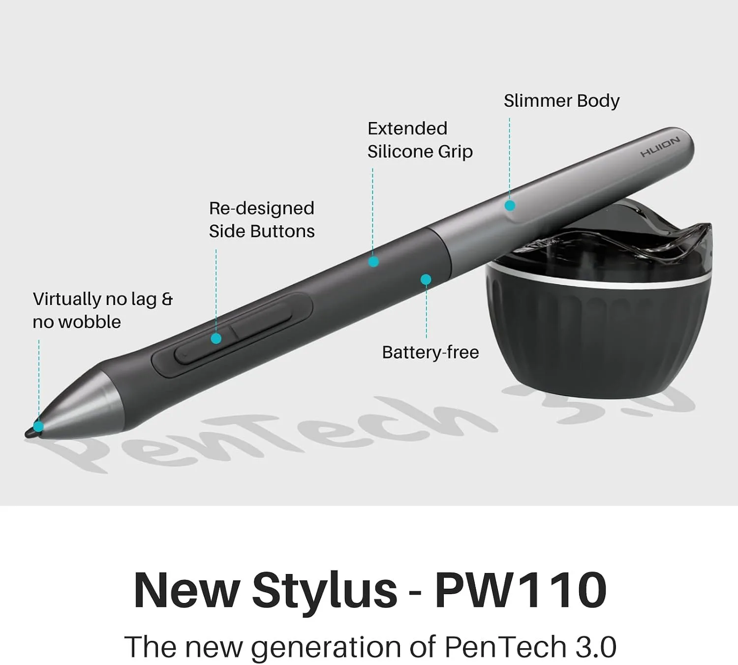 HUION Inspiroy 2 Medium Drawing Tablet with Scroll Wheel, 9 x 5 in, Black
