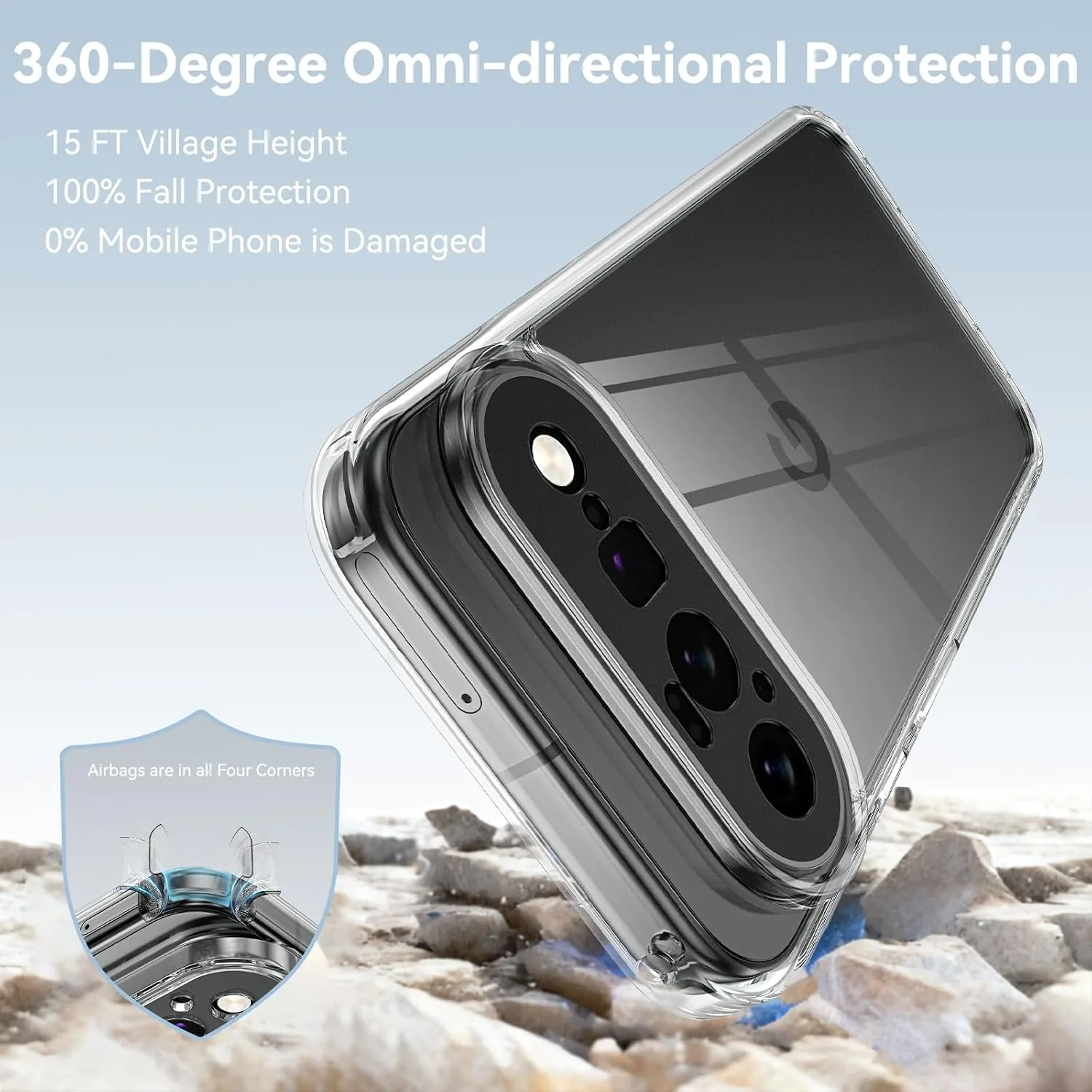 YINLAI Case for Google Pixel 11 6.3-Inch 2026, Crystal Clear