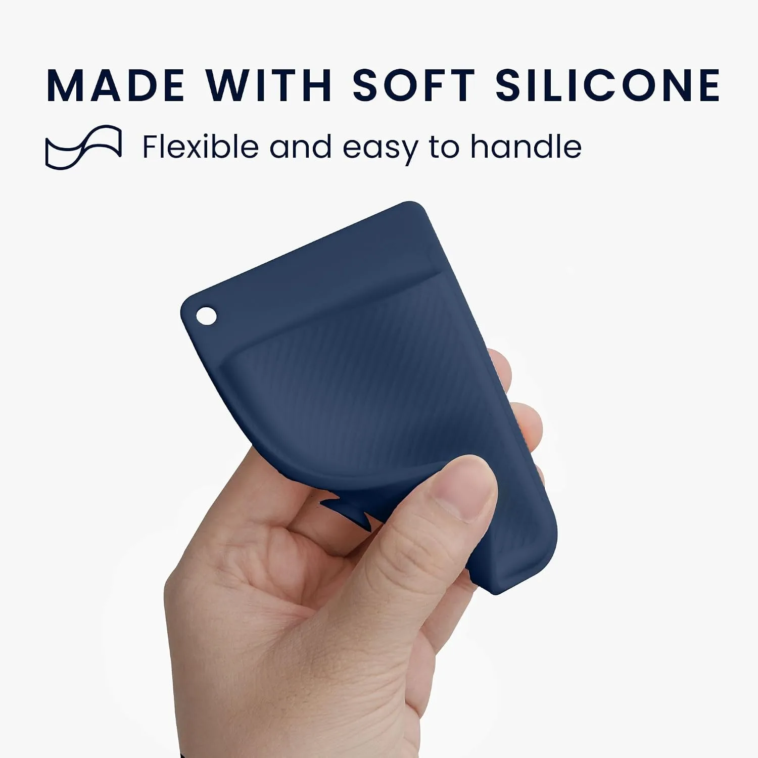 kwmobile AI Voice Recorder Cover Compatible with PLAUD Note AI Voice Recoder - Suction Cup Mount - Dark Blue