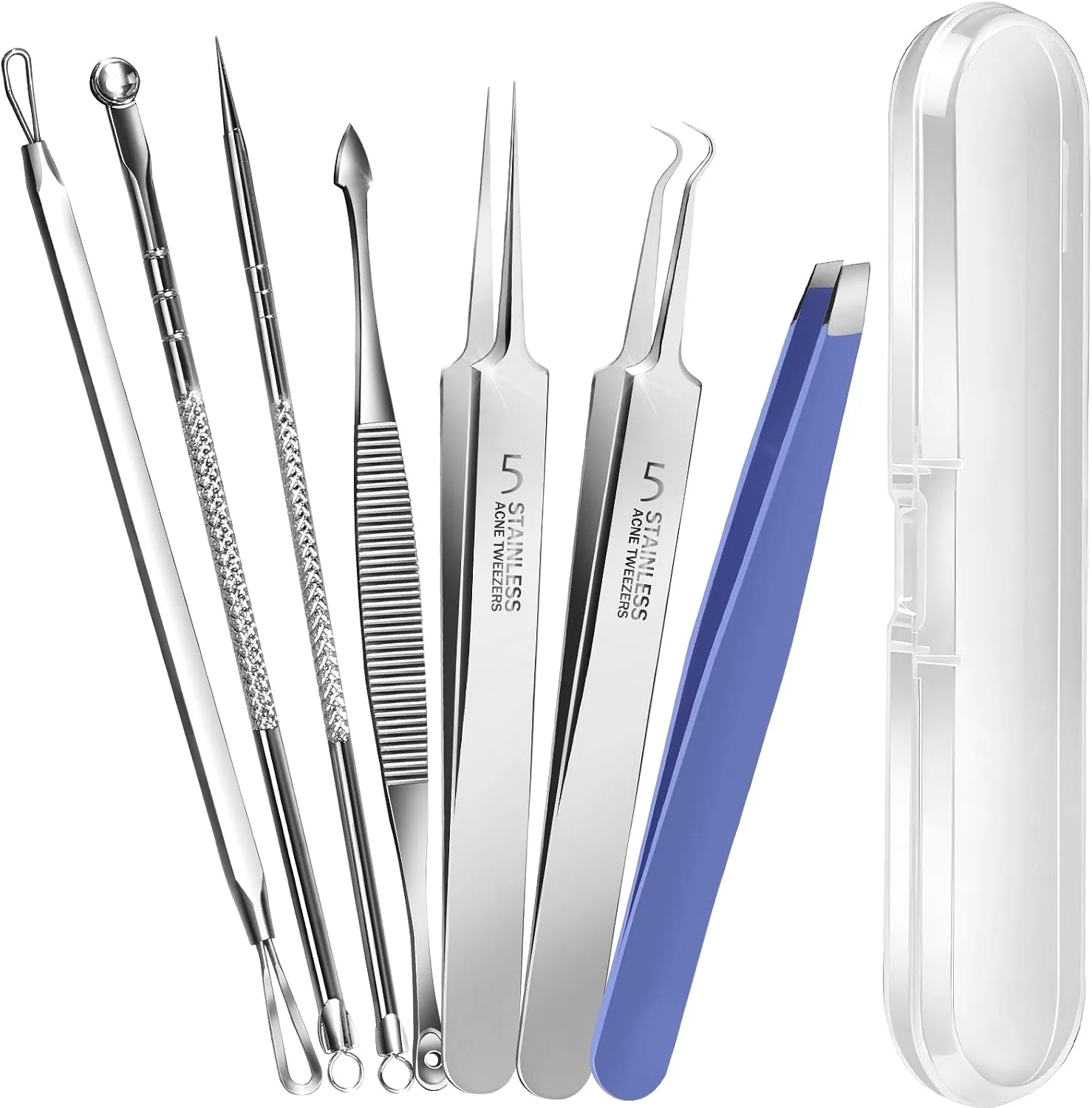 Kit de herramientas para espinillas Teenitor 7 piezas acero quirúrgico