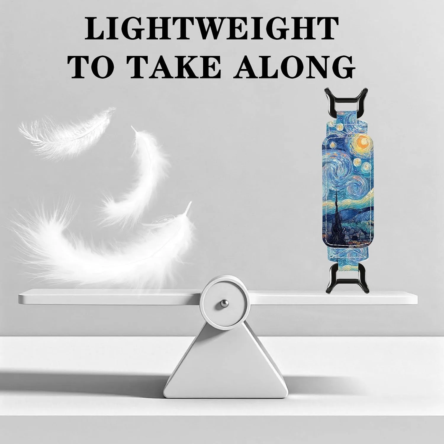 Hand Strap Holder for Kindle - Finger Grip for 6-7.5" Paperwhite 12th/11th Generation/Kobo/Lenovo/Sony Ereaders E-Book Tablet Starry Night Blue High Elasticity Reading Accessories