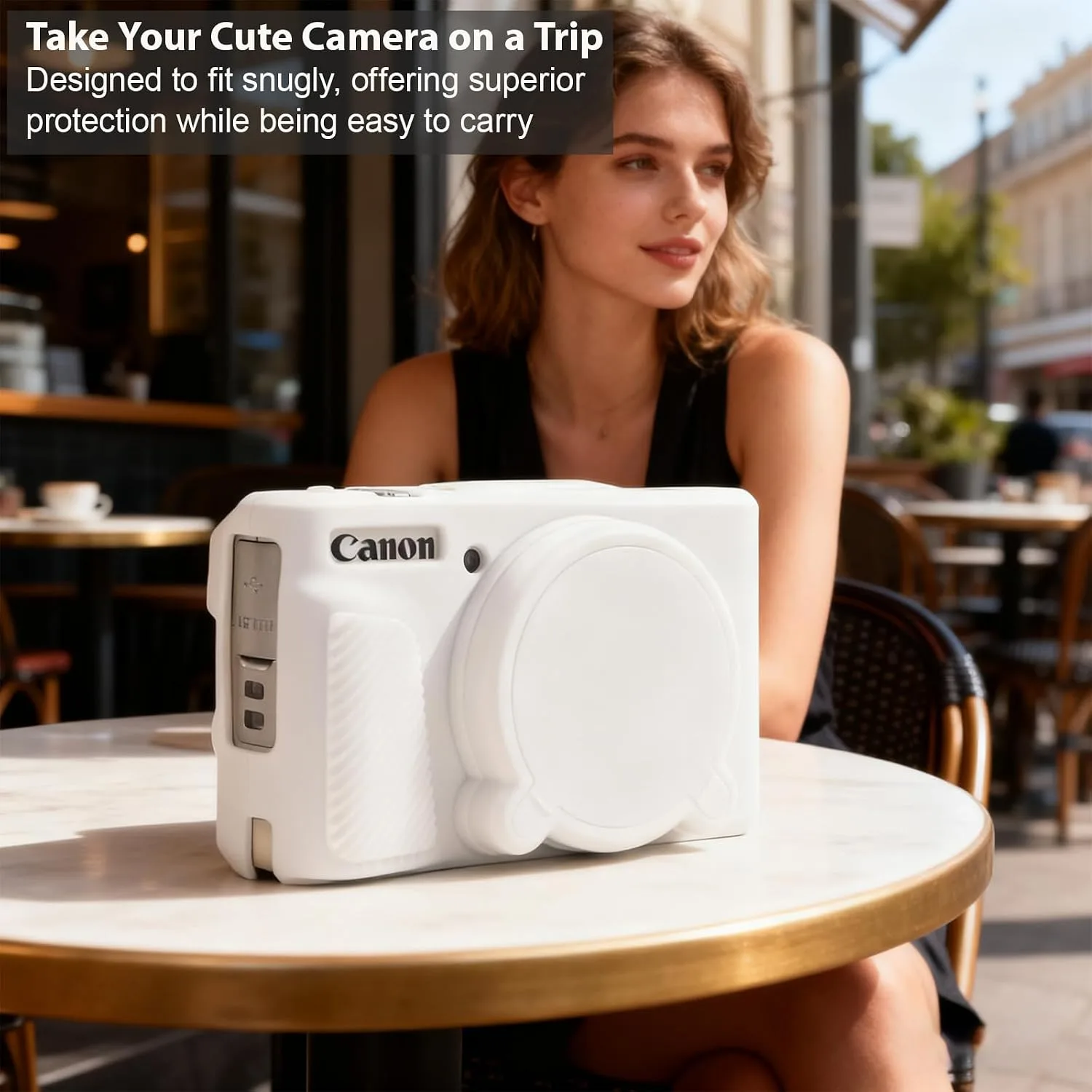 Case for Canon PowerShot SX740 HS, SX730 HS Camera - White