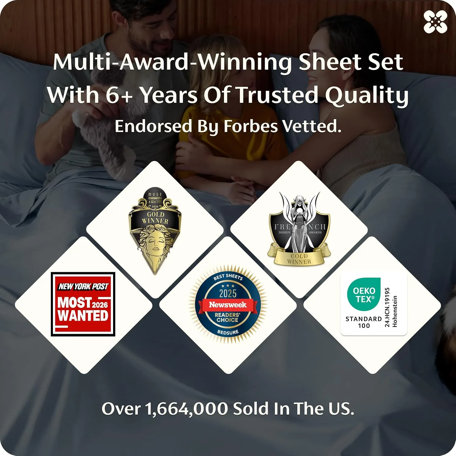 Bedsure PureWoven 100% Rayon Derived from Bamboo, Full Size Sheets, 4 PCS