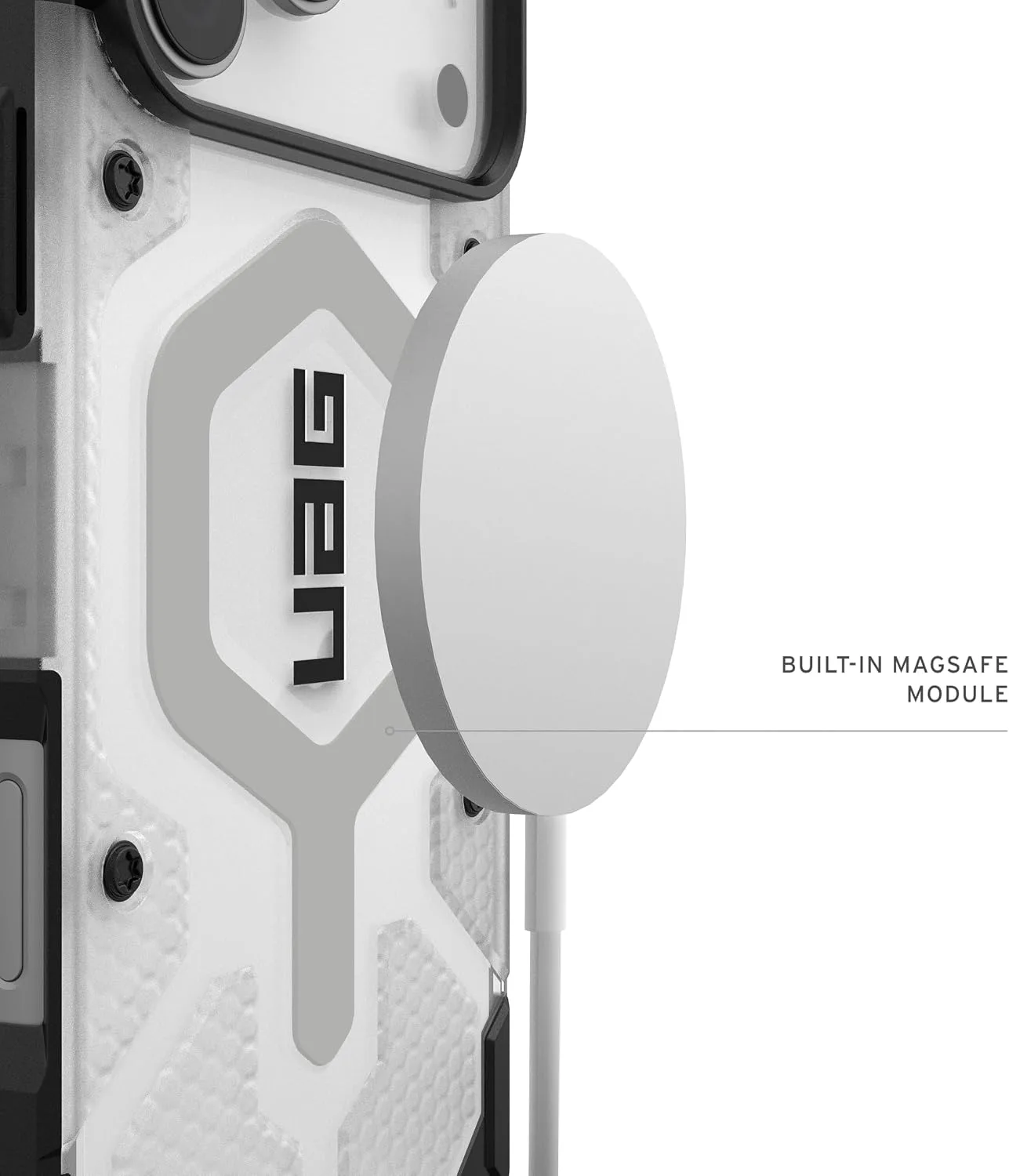 UAG Pathfinder Clear for iPhone 18 Pro Max Case/17 Pro Max Case, Ice/Silver