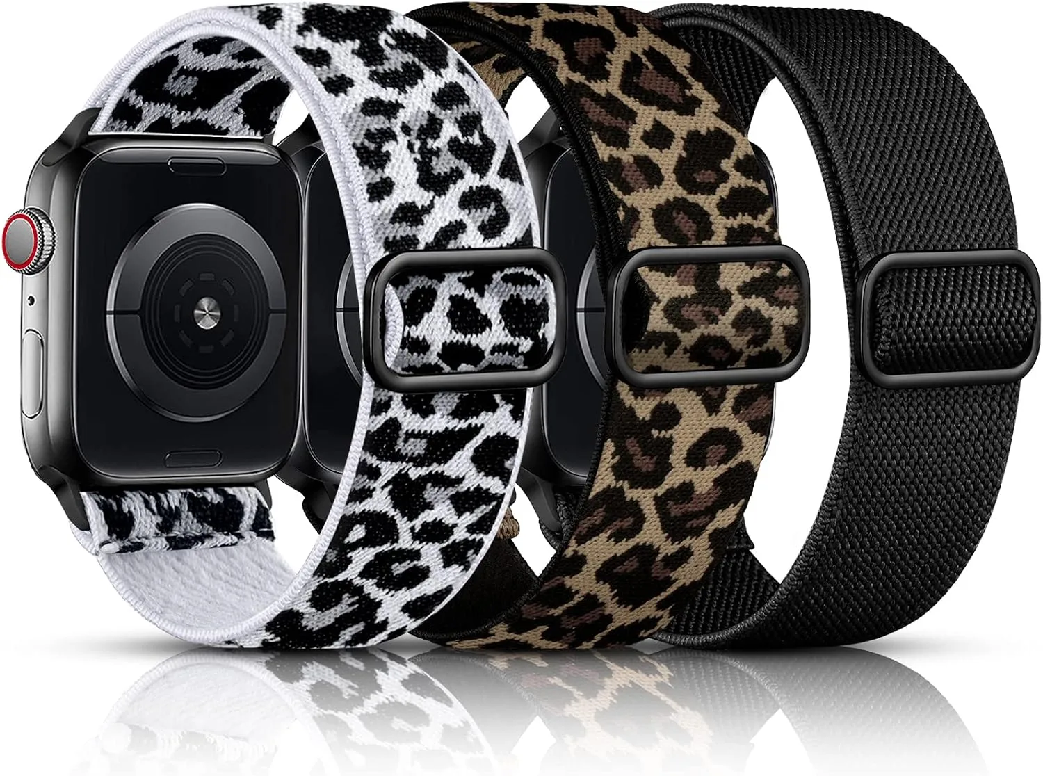 Correas DaQin 3 Pack Nylon Elástico Compatible con Apple Watch