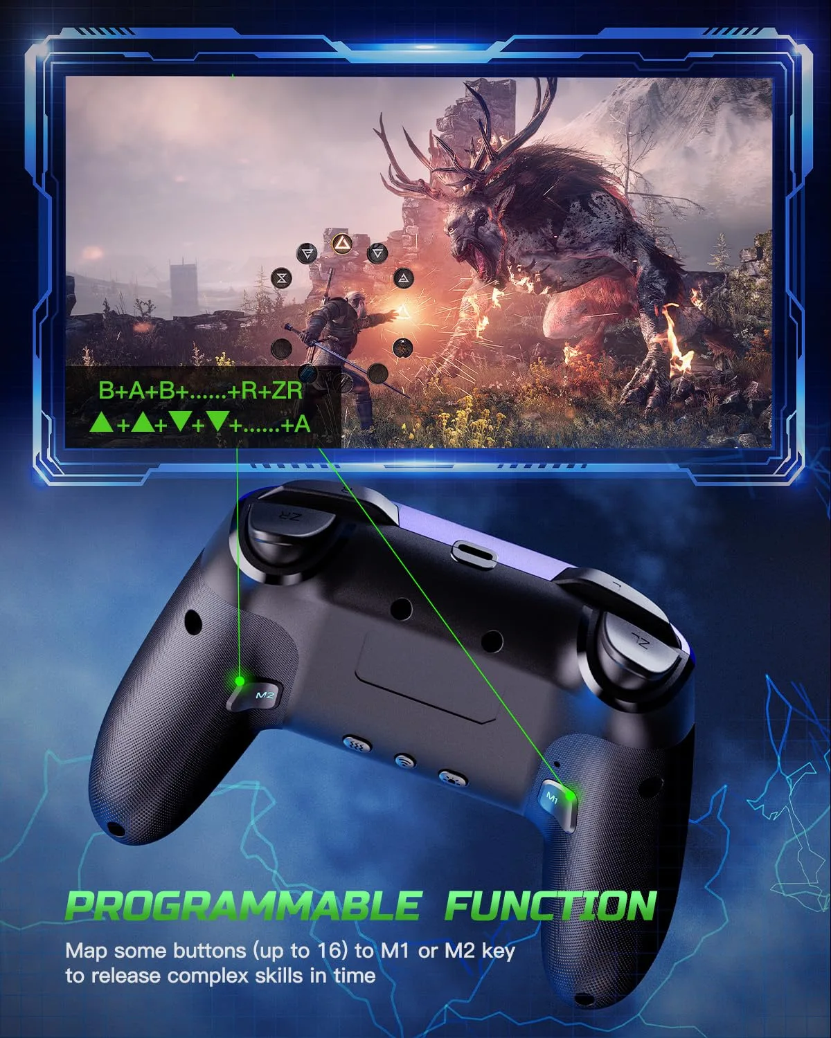 VOYEE Switch Controllers for Switch/Lite/OLED/PC, Pro Controller