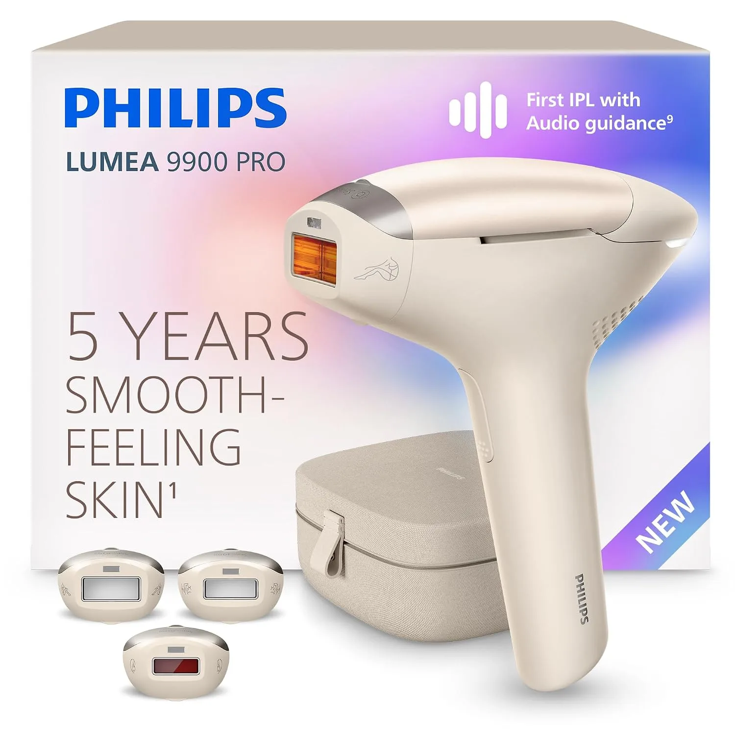 PHILIPS Lumea 9900 Pro IPL Hair Removal Device for Long-Lasting Smooth Skin