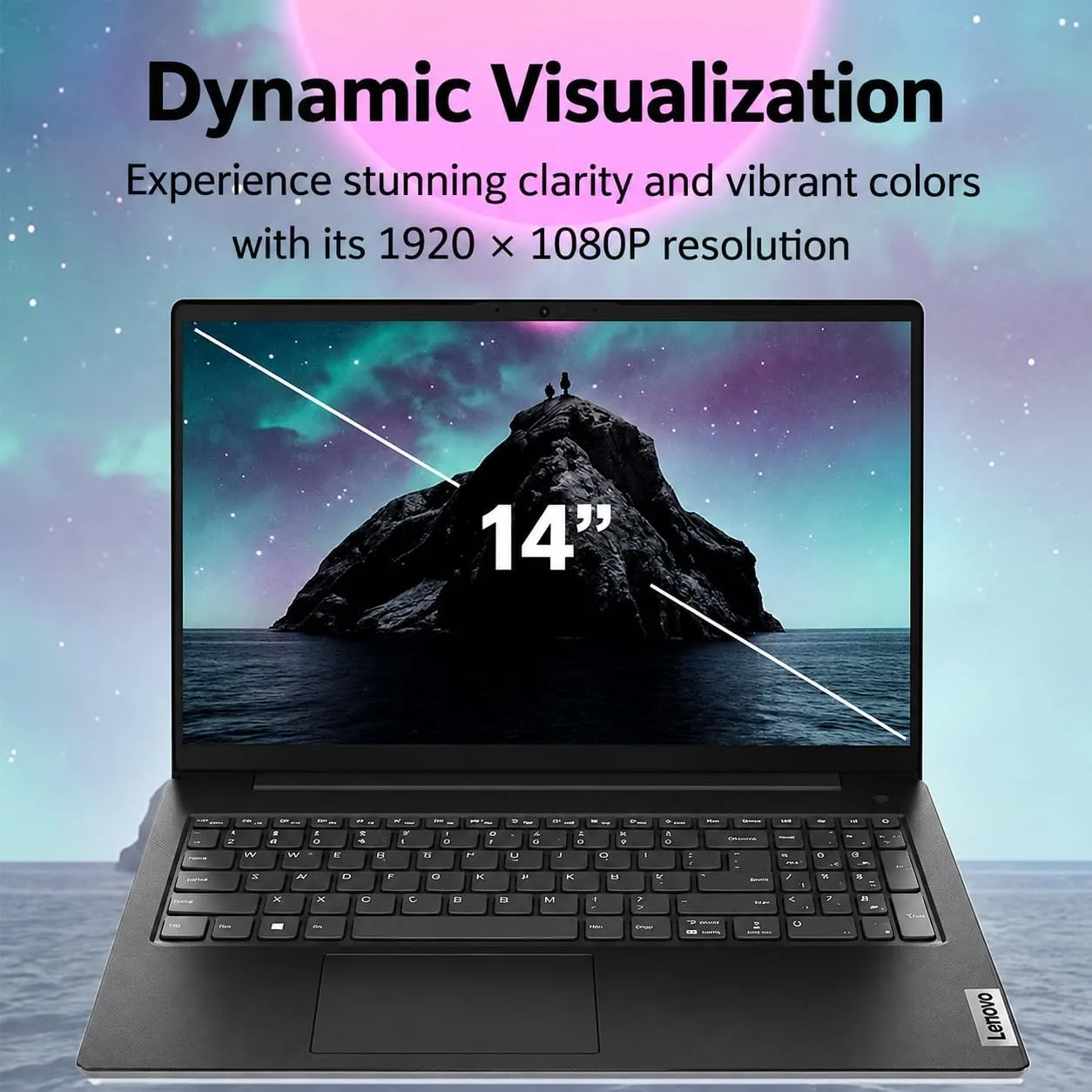 Lenovo New Gen V-Series Business Laptop, Powerful 10-Core Intel 7 240H Processor (Beats Ryzen 7 7730U), 14'' FHD Display, 16GB DDR5 RAM, 512GB SSD, Fingerprint Reader, Type-C, Wi-Fi 6, Windows 11 Pro