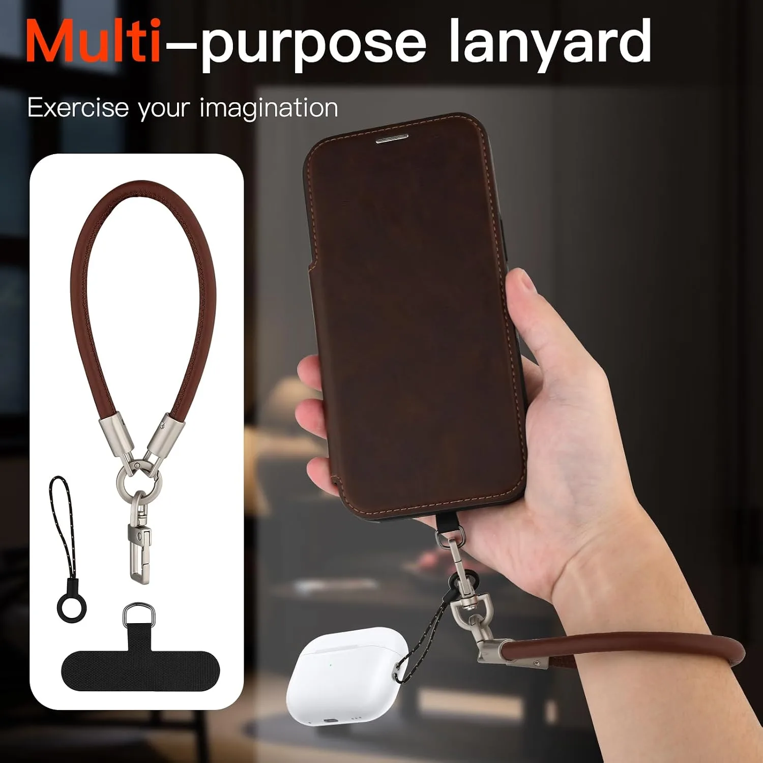 Wallet Phone Case Crafted for iPhone 17 Pro Max Coffee Color