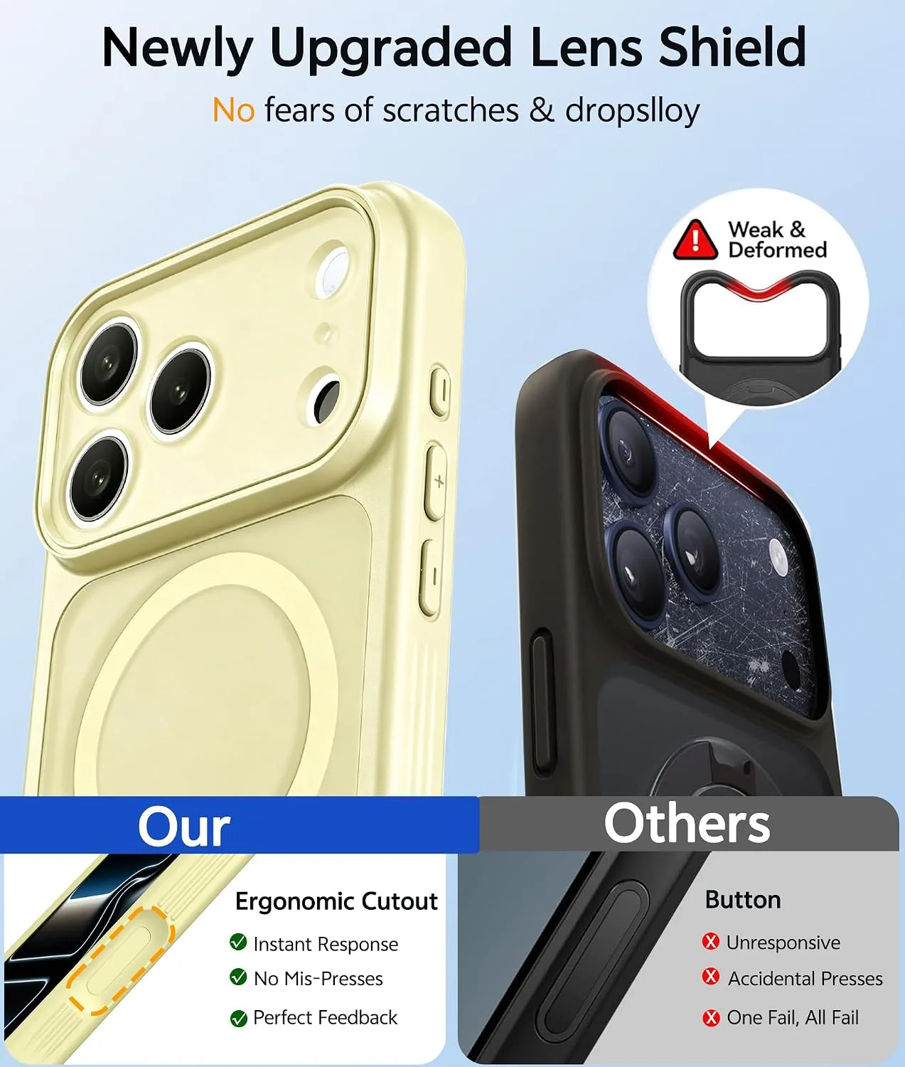 for iPhone 17 Pro Max Case Yellow