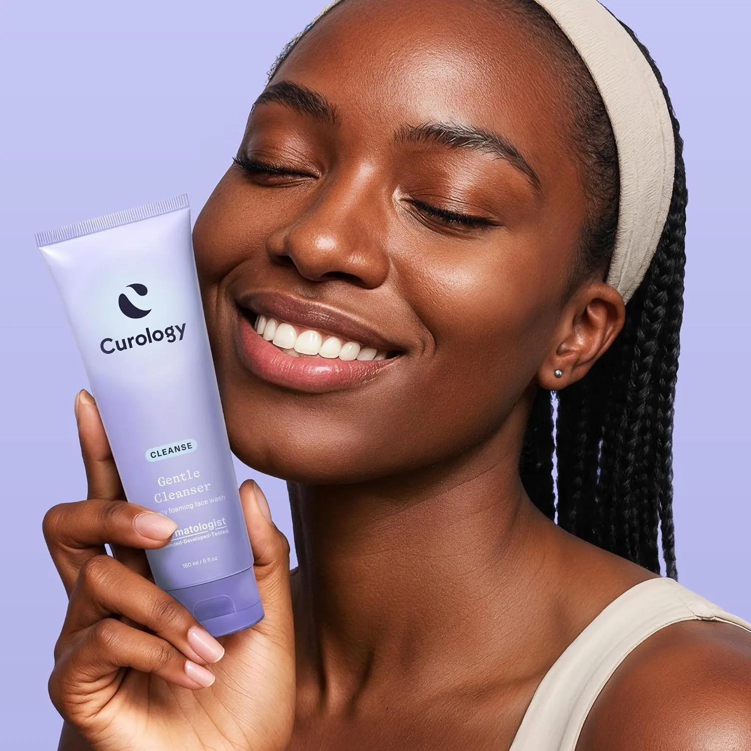 Curology Gentle Face Wash for Sensitive Skin, Hydrating Foaming Cleanser