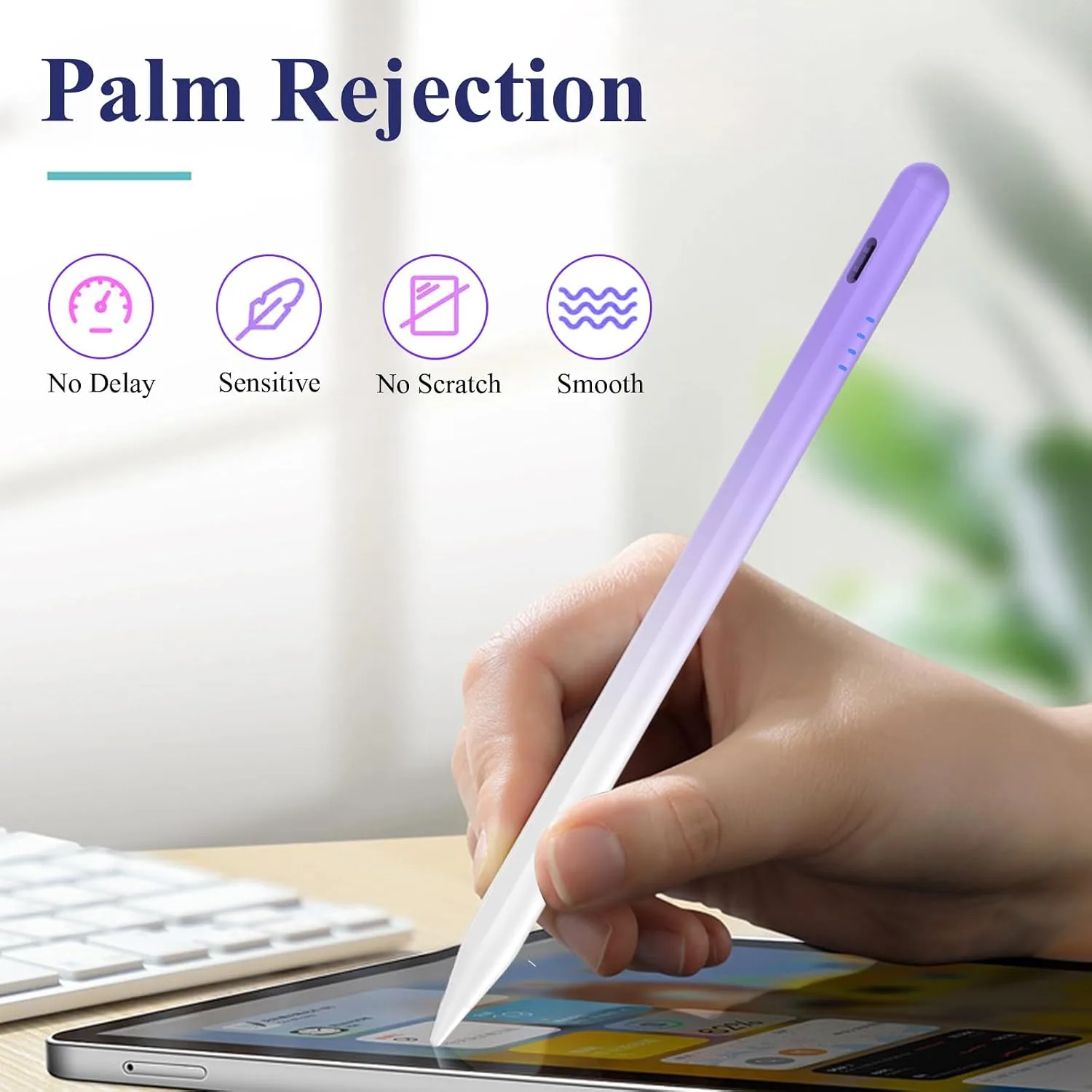 Kenkor Stylus Pen for iPad 2018-2026, 20Mins Fast Charge for Apple Pencil