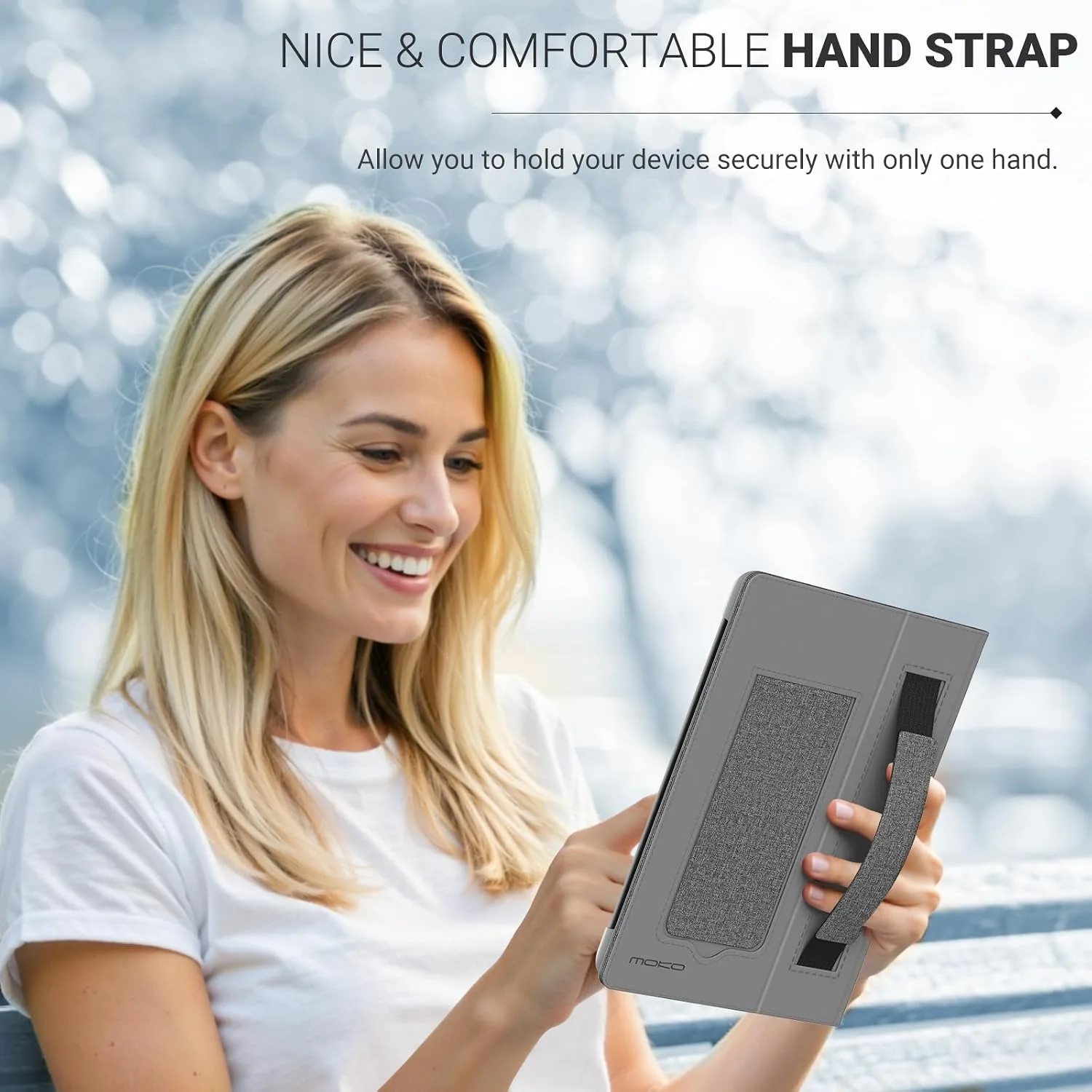 MoKo Universal Case for 6.8,7 Inch Paperwhite eReaders&Tablets,Gray/Black