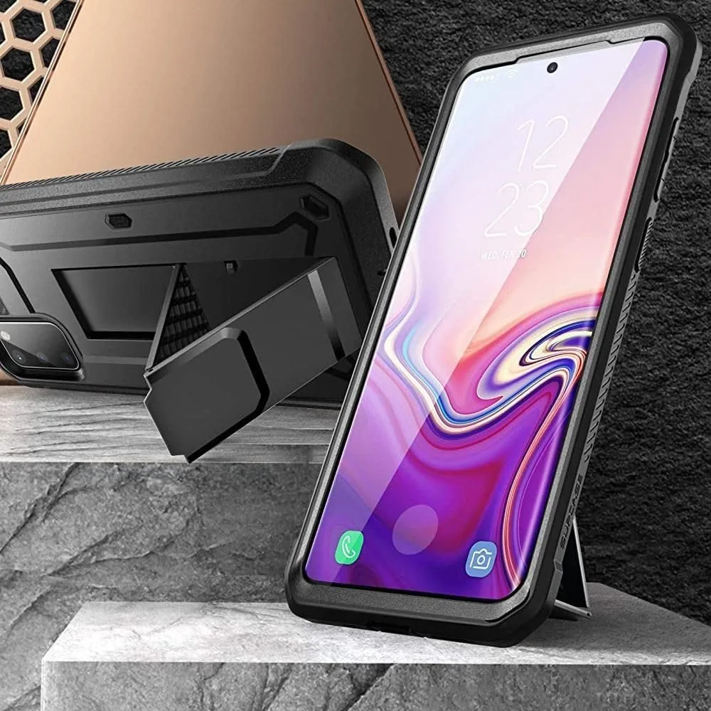 SUPCASE for Galaxy S20 FE Case with Built-in Screen Protector, Black