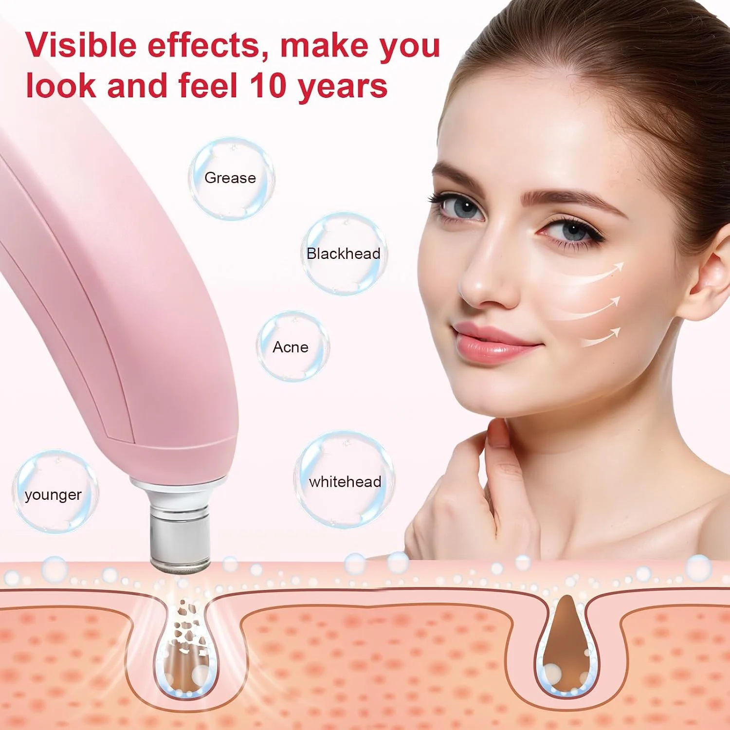 Portable Microdermabrasion Machine Professional for Women Home Travel Use