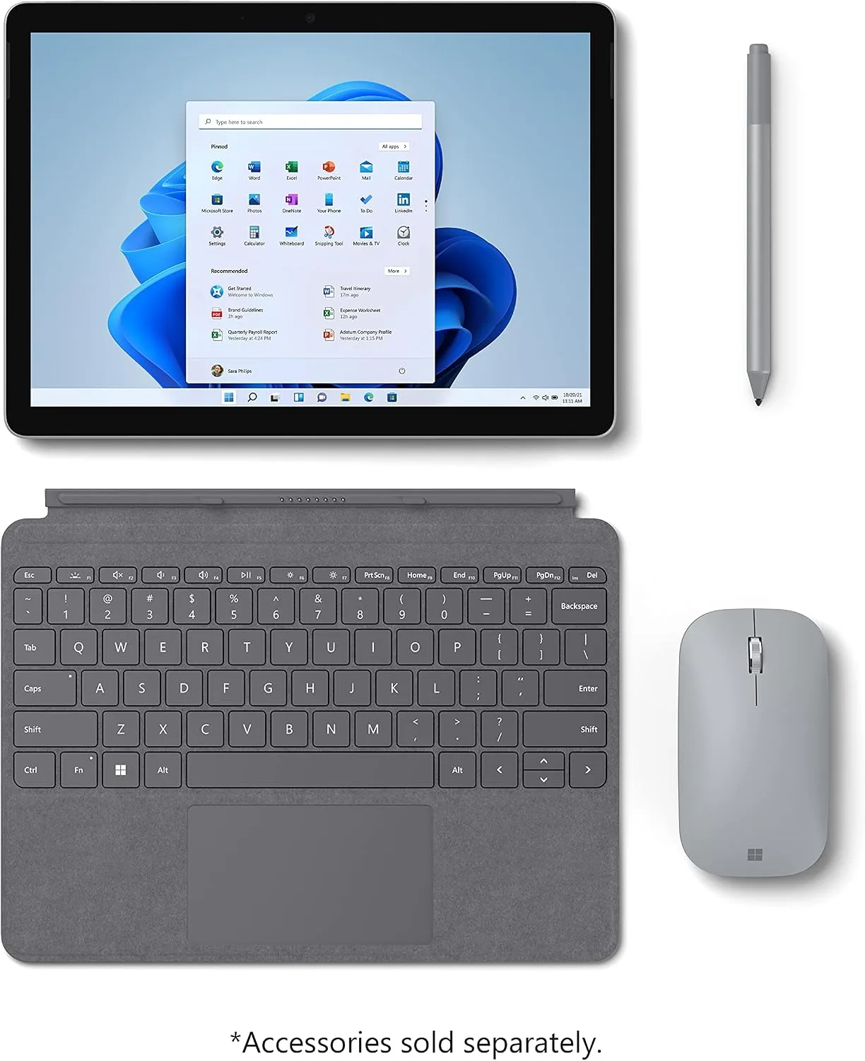 Microsoft Surface Go 3-10.5" Touchscreen - Intel Core i3-8GB Memory - 128GB SSD - Device Only - Platinum (Latest Model) (Renewed)