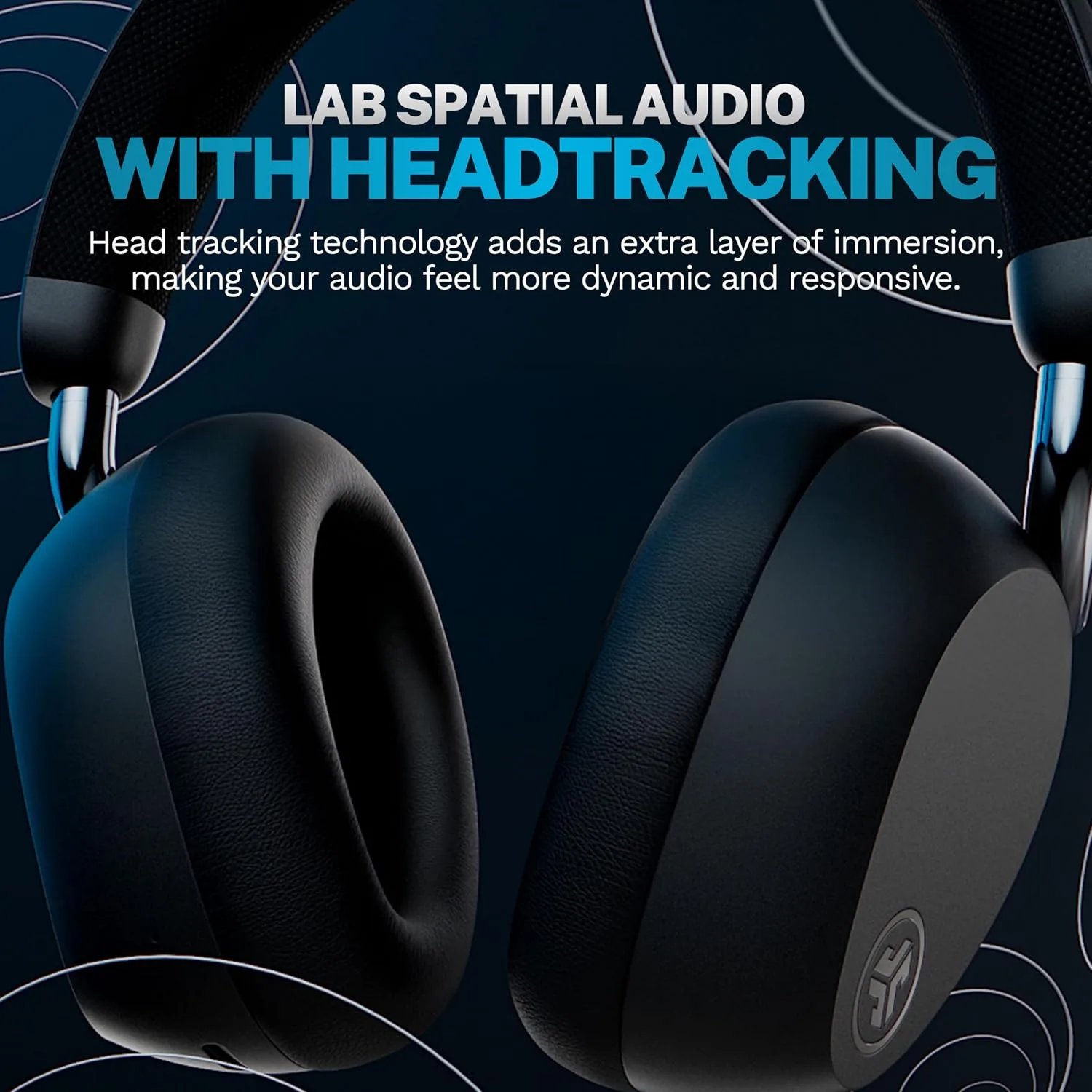 JLab Epic Lux Lab Edition Noise Cancelling Wireless Over Ear Headphones, Graphite