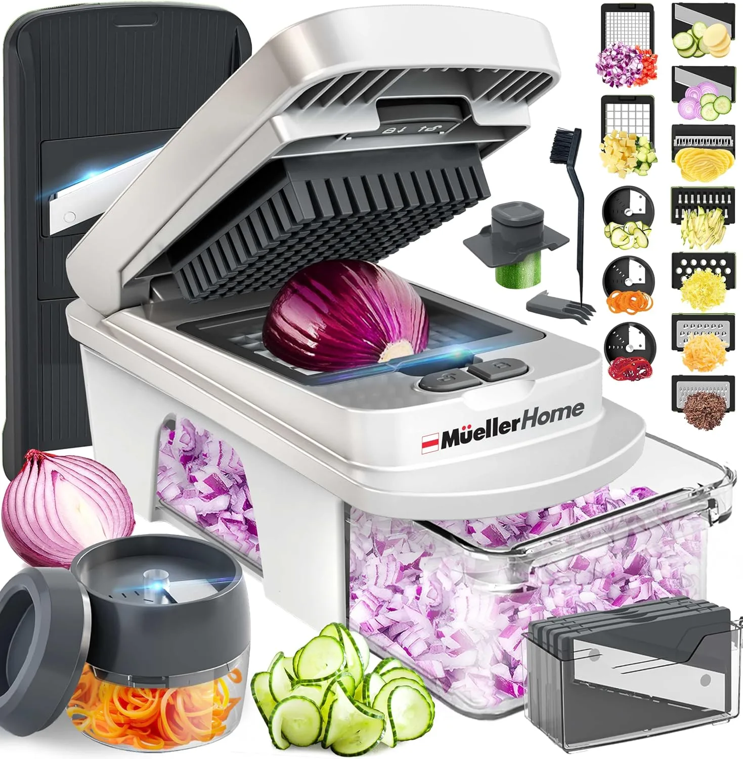 Mueller Pro-Series All-in-One, 12 Blade Mandoline Slicer for Kitchen