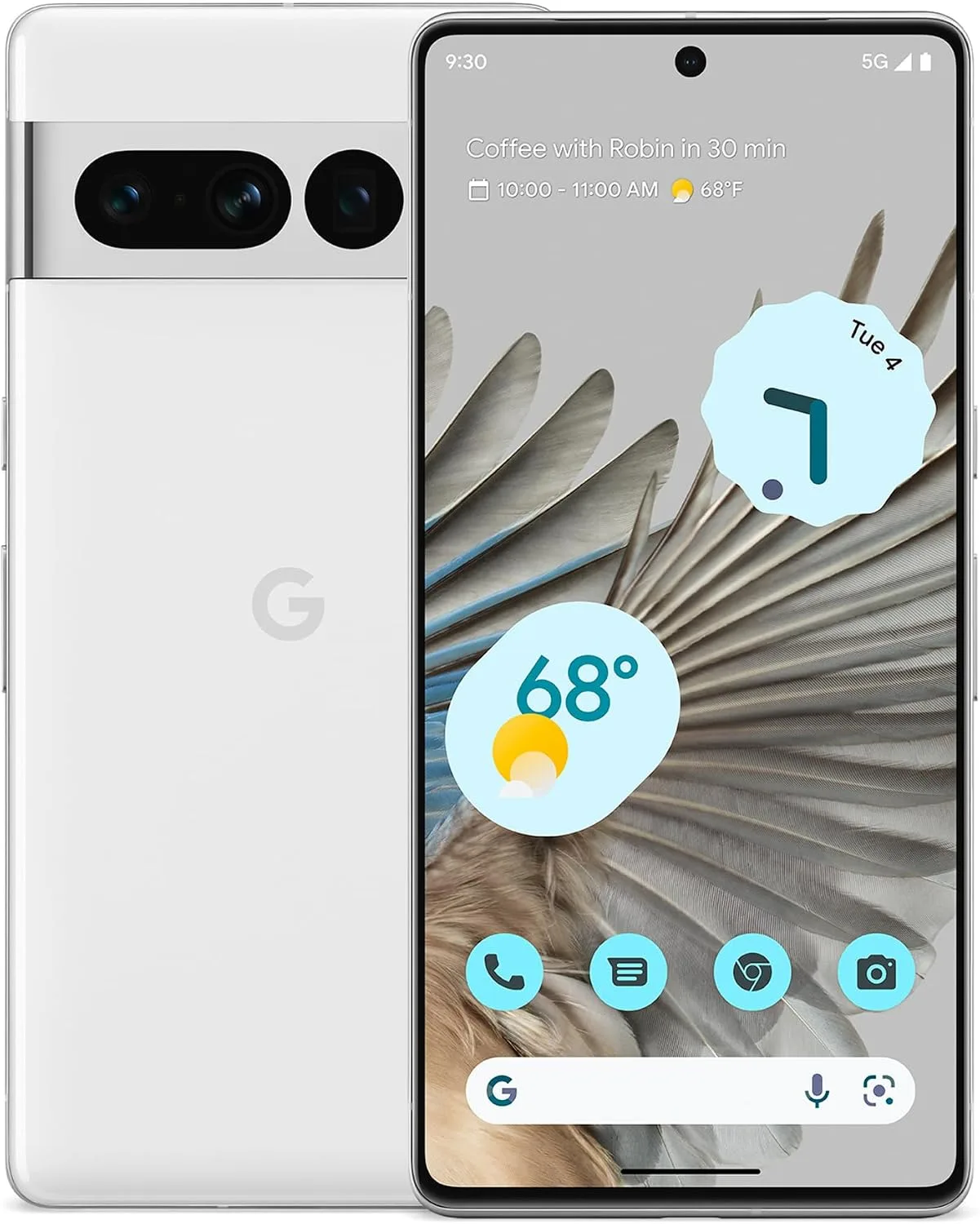 Google Pixel 7 Pro 5G, 128GB + 12GB RAM, Obsidian - Unlocked (GSM Only) (Renewed)