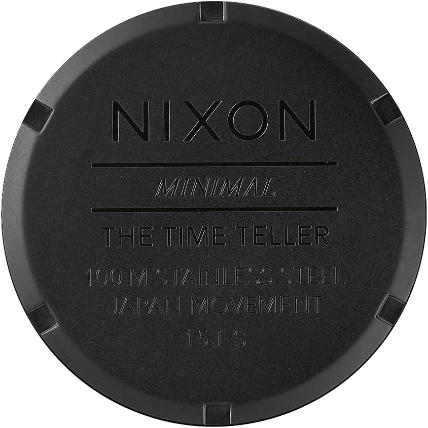 NIXON Time Teller A045 - 100m Water Resistant Men's Analog Fashion Watch (37mm Watch Face, 19.5mm-18mm Stainless Steel Band)