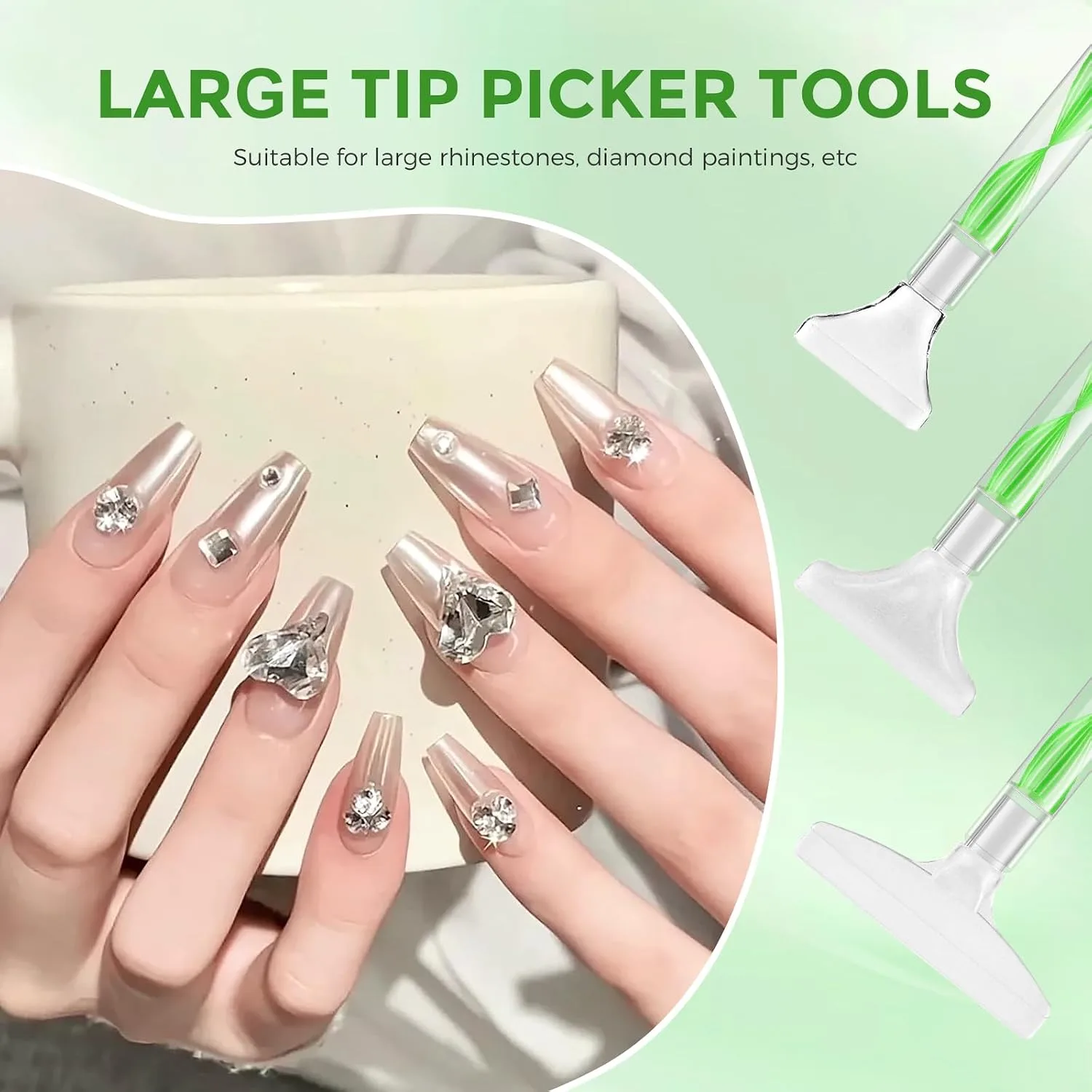 5.0 Pro Rhinestone Picker Tool Kit 16pcs, Bedazzling Pen | Diamond Art Tool