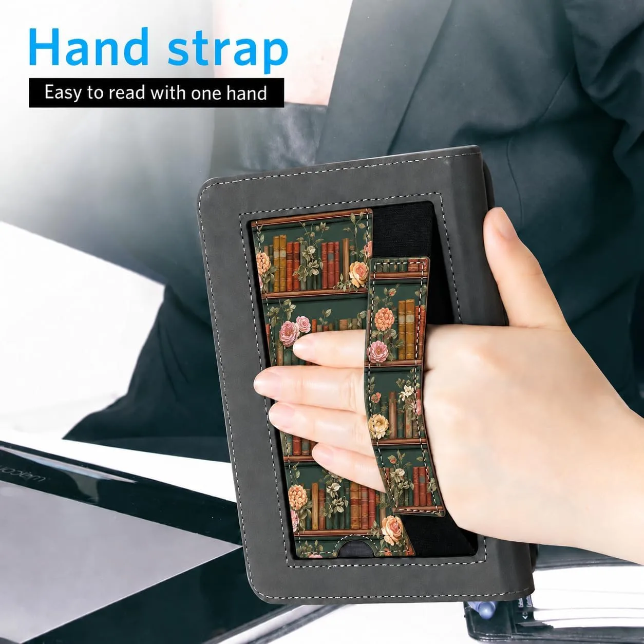 CoBak 6 Inch Case with Stand, not for iPad(A0J28), Library Rose