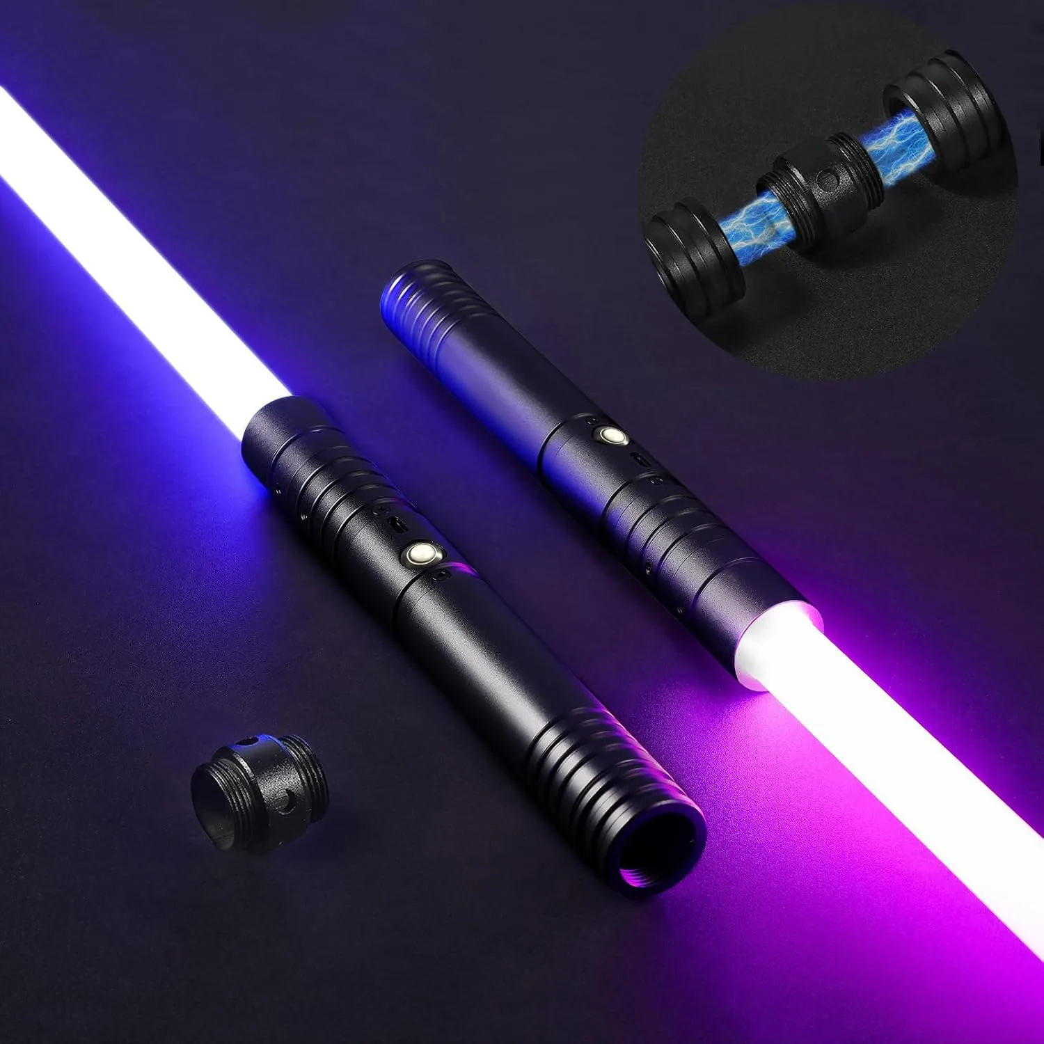 Oomyeh Lightsaber, 2 in 1 Dueling Light Saber with FX Sound 62.4 Inches