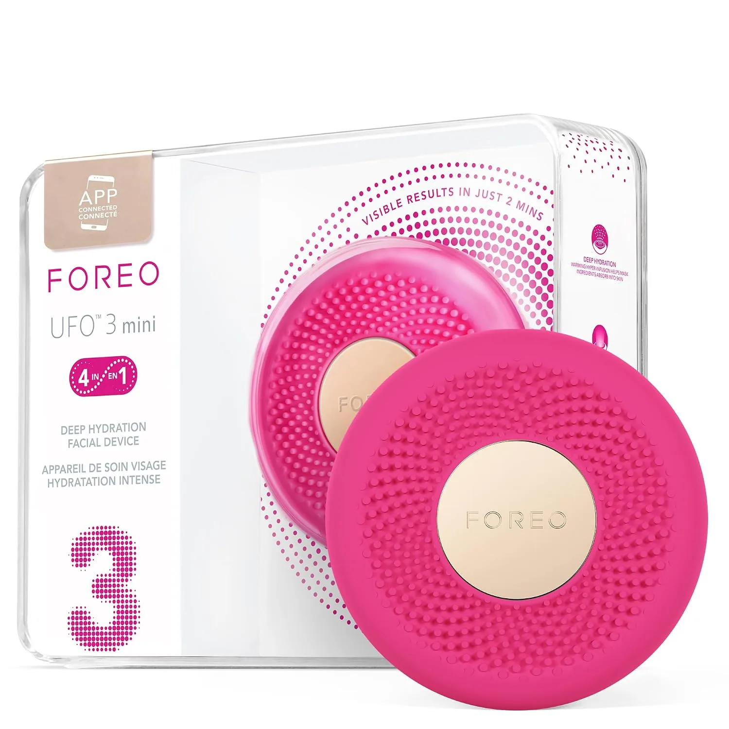 Dispositivo facial Foreo UFO 3 mini para mascarilla con luz roja