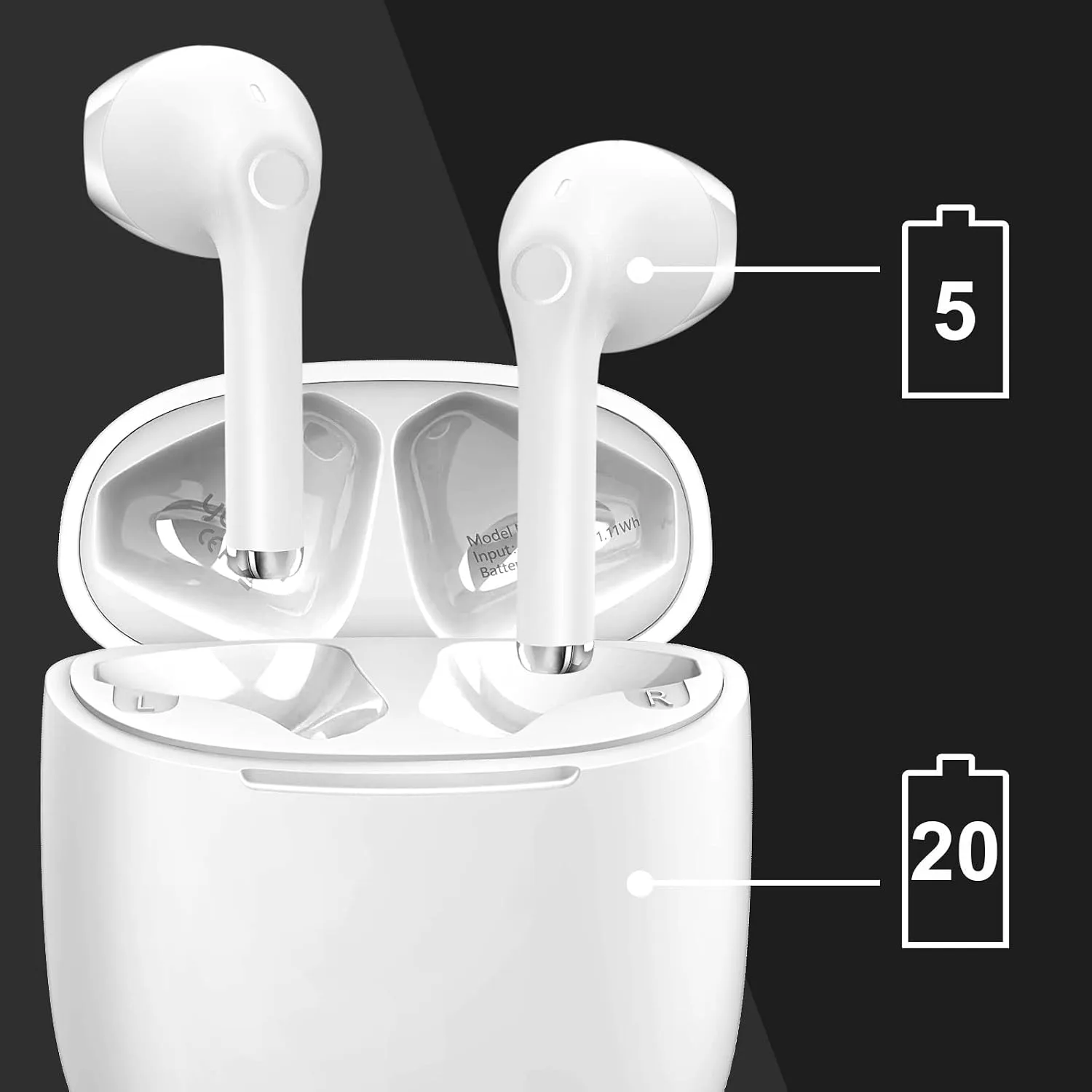 yobola Wireless Earbuds Super Lightweight Bluetooth Headphones Deep Bass