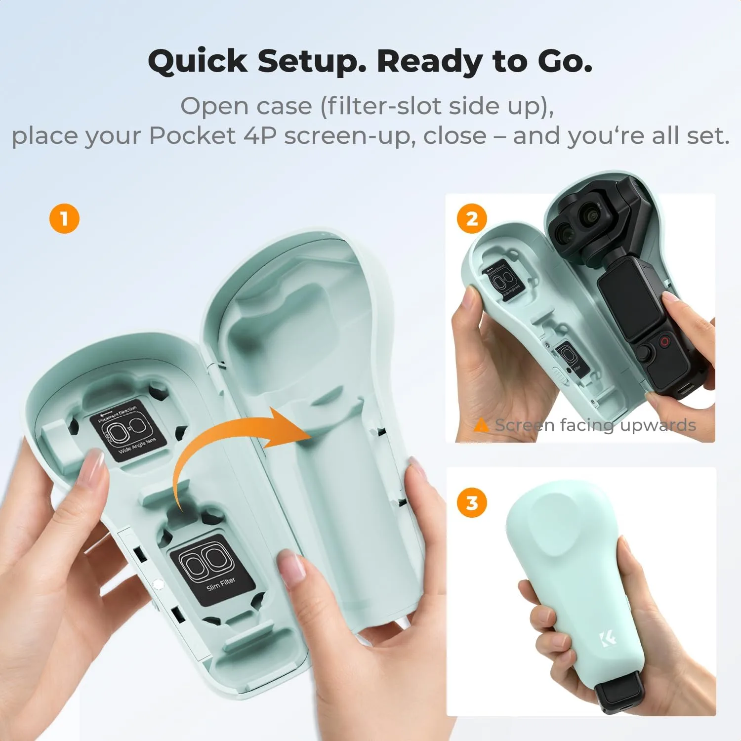K&F CONCEPT Protective Case Compatible with DJI Osmo Pocket 4P