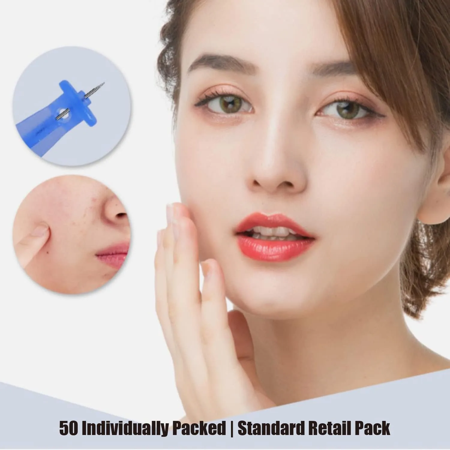 Professional 50 PCS Disposable Blackhead and Blemish Remover Tools